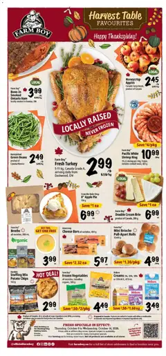 Un aperçu du dépliant Farm Boy weekly flyer / circulaire du magasin Farm Boy est valide à partir 8 oct. 2026