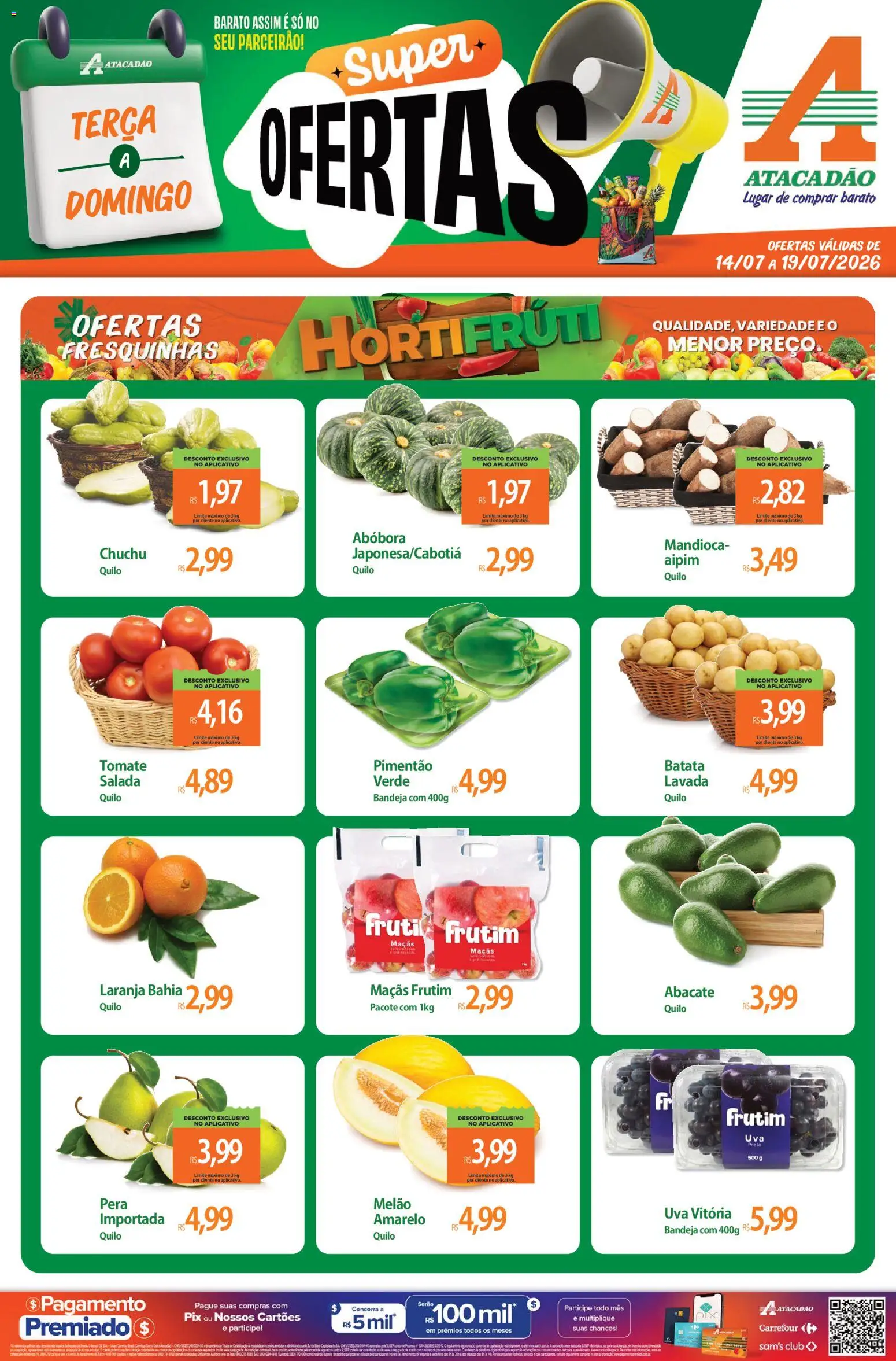 Pré-Visualização do folheto "Atacadão ofertas - RS" da loja Atacadão válido a partir de 14/07/2026