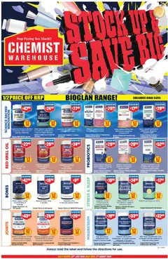 Preview of catalogue Chemist Warehouse catalogue from shop Chemist Warehouse valid 23/07/2026