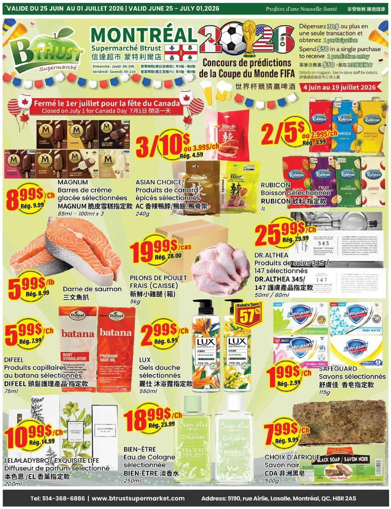 Preview of leaflet Btrust Supermarket weekly flyer / circulaire from shop Btrust Supermarket is valid from Jun 25, 2026