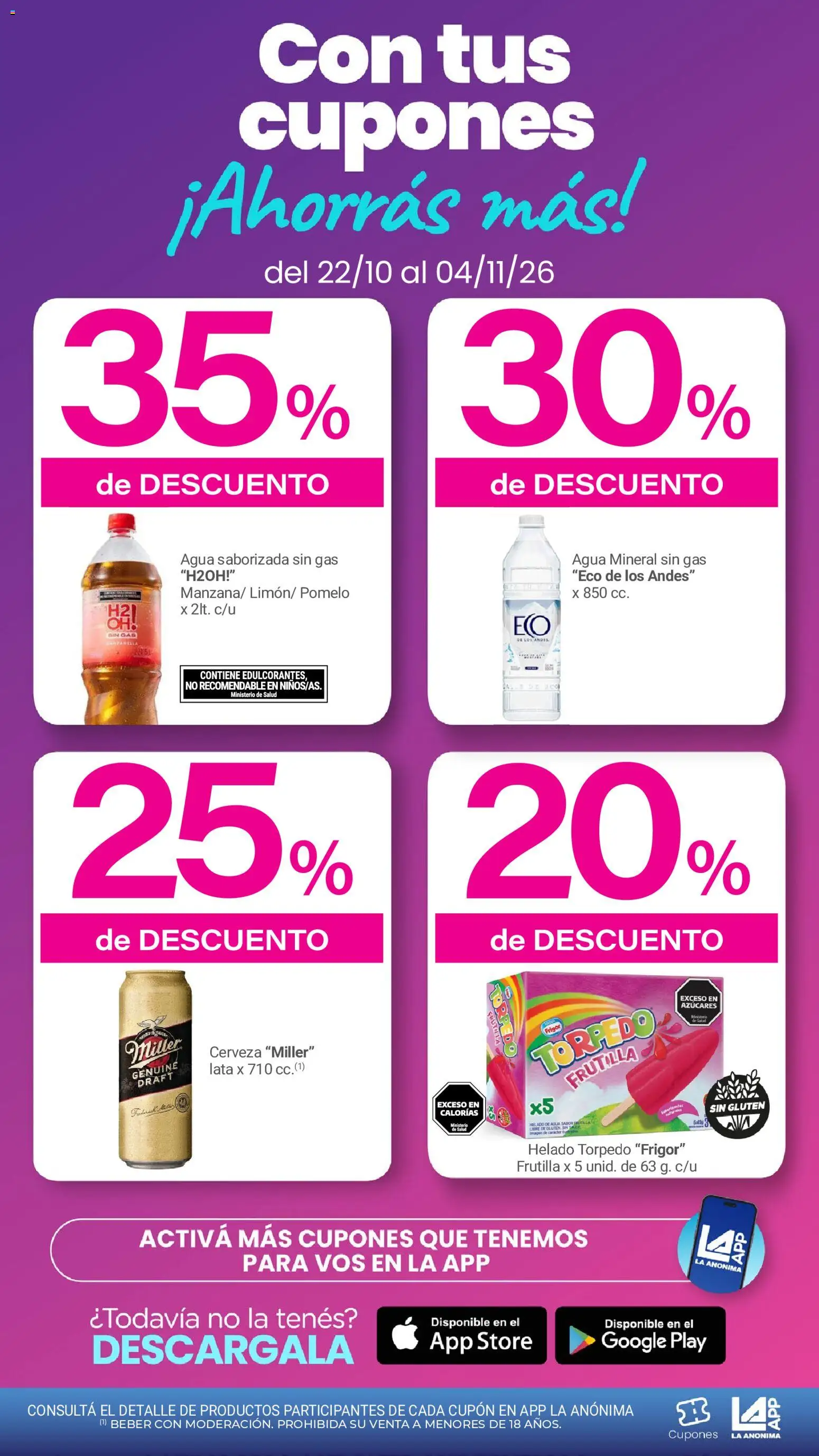 Vista previa del folleto de la tienda La Anonima válido desde el 22/10/2026 