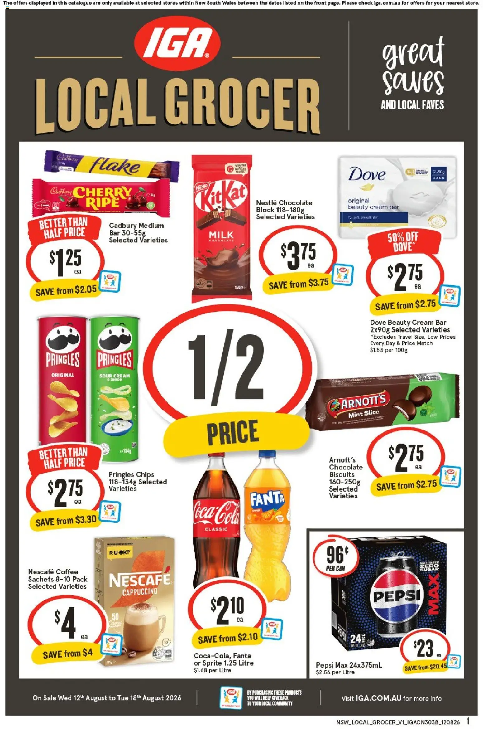 Preview of catalogue IGA Local Grocer NSW from shop IGA valid 12/08/2026