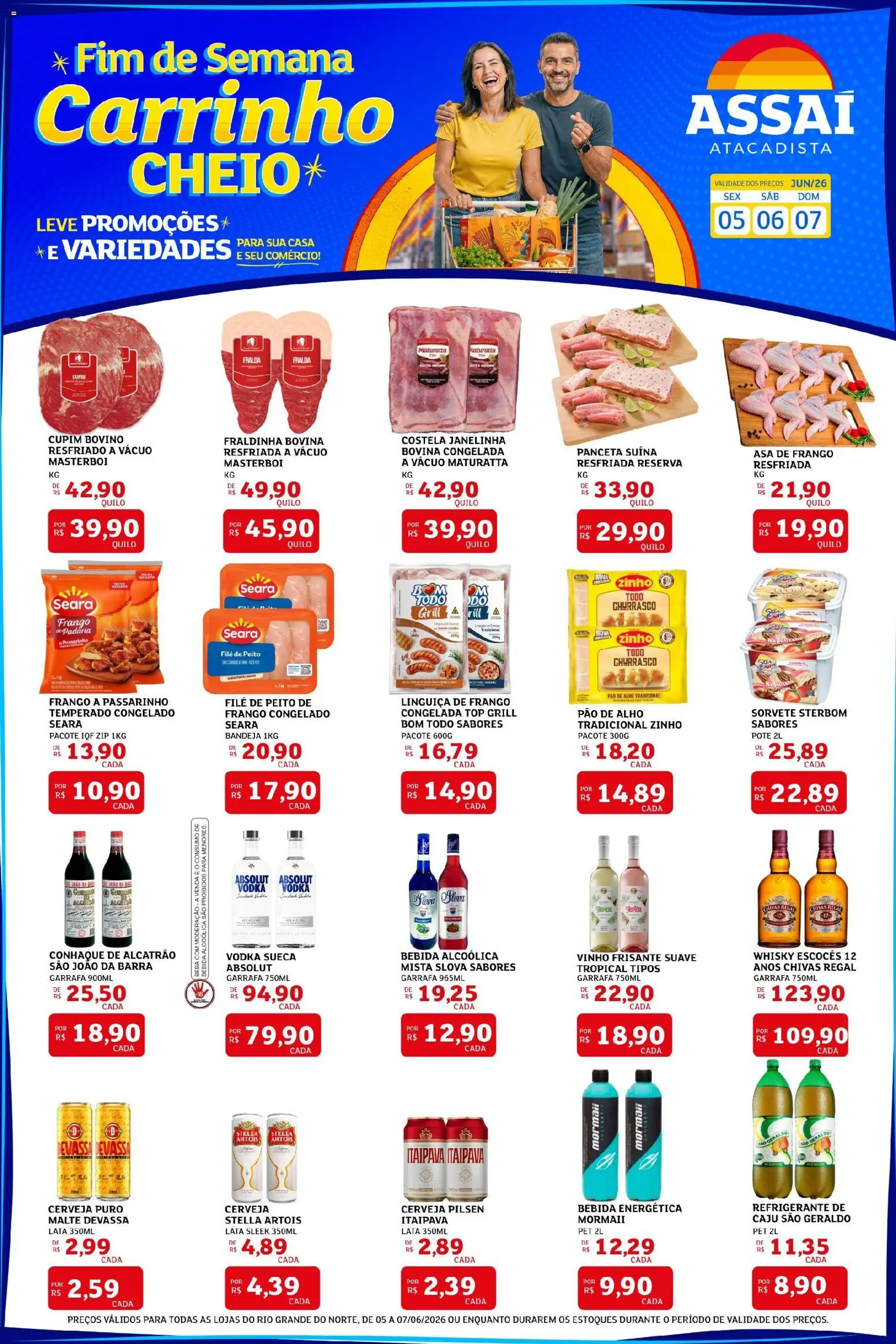 Pré-Visualização do folheto "Assaí Atacadista ofertas - RN" da loja Assaí Atacadista válido a partir de 05/06/2026