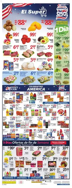 Ad Preview of El Super El Super Weekly Ad from 07/01/2026