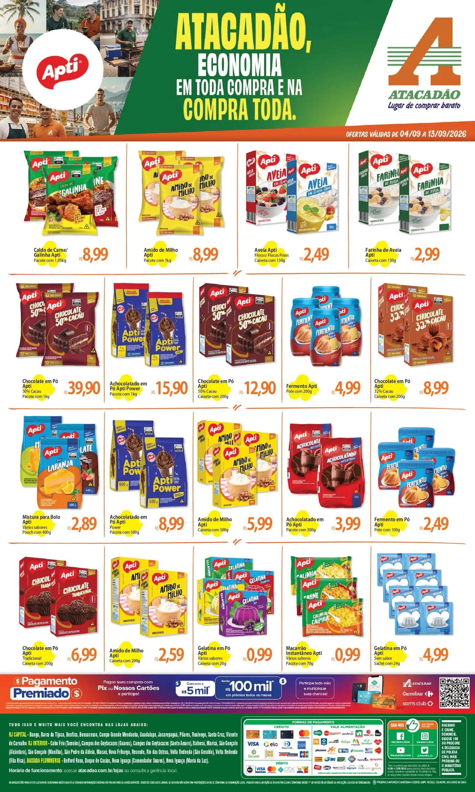 Pré-Visualização do folheto "Atacadão ofertas - RJ" da loja Atacadão válido a partir de 04/09/2026