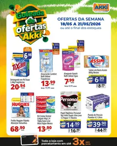 Pré-Visualização do folheto "Akki Atacadista ofertas Semanal" da loja Akki Atacadista válido a partir de 18/05/2026