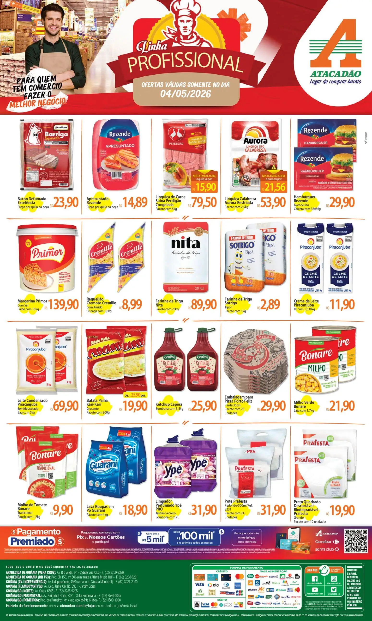 Pré-Visualização do folheto "Atacadão ofertas - GO" da loja Atacadão válido a partir de 04/05/2026