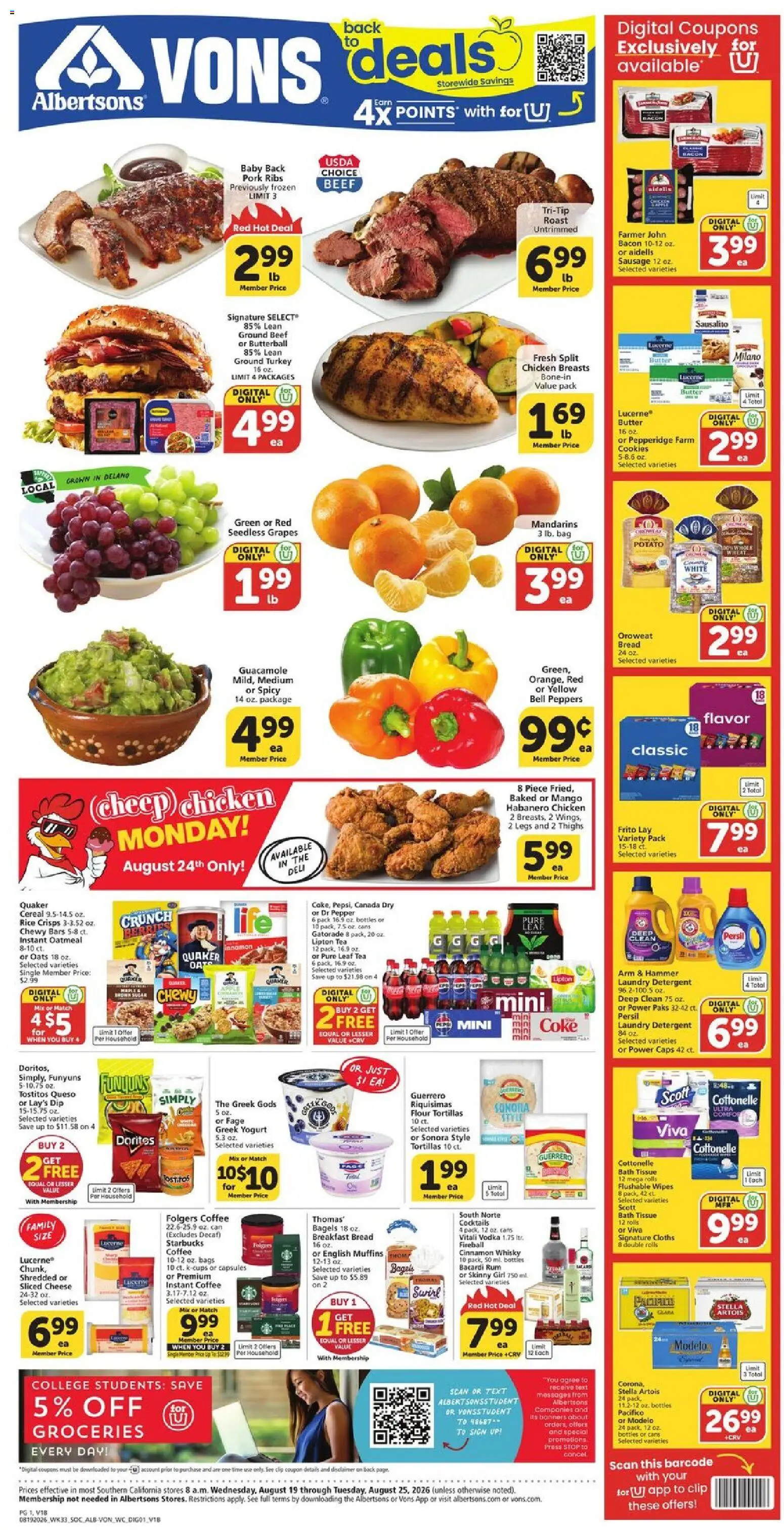 Vons Weekly Ad from 08/19/2026 >> Flyer