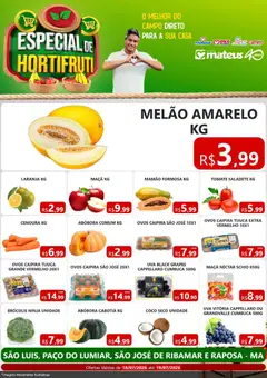 Pré-Visualização do folheto "Mateus ofertas Especial de Hortifruti" da loja Mateus válido a partir de 18/07/2026