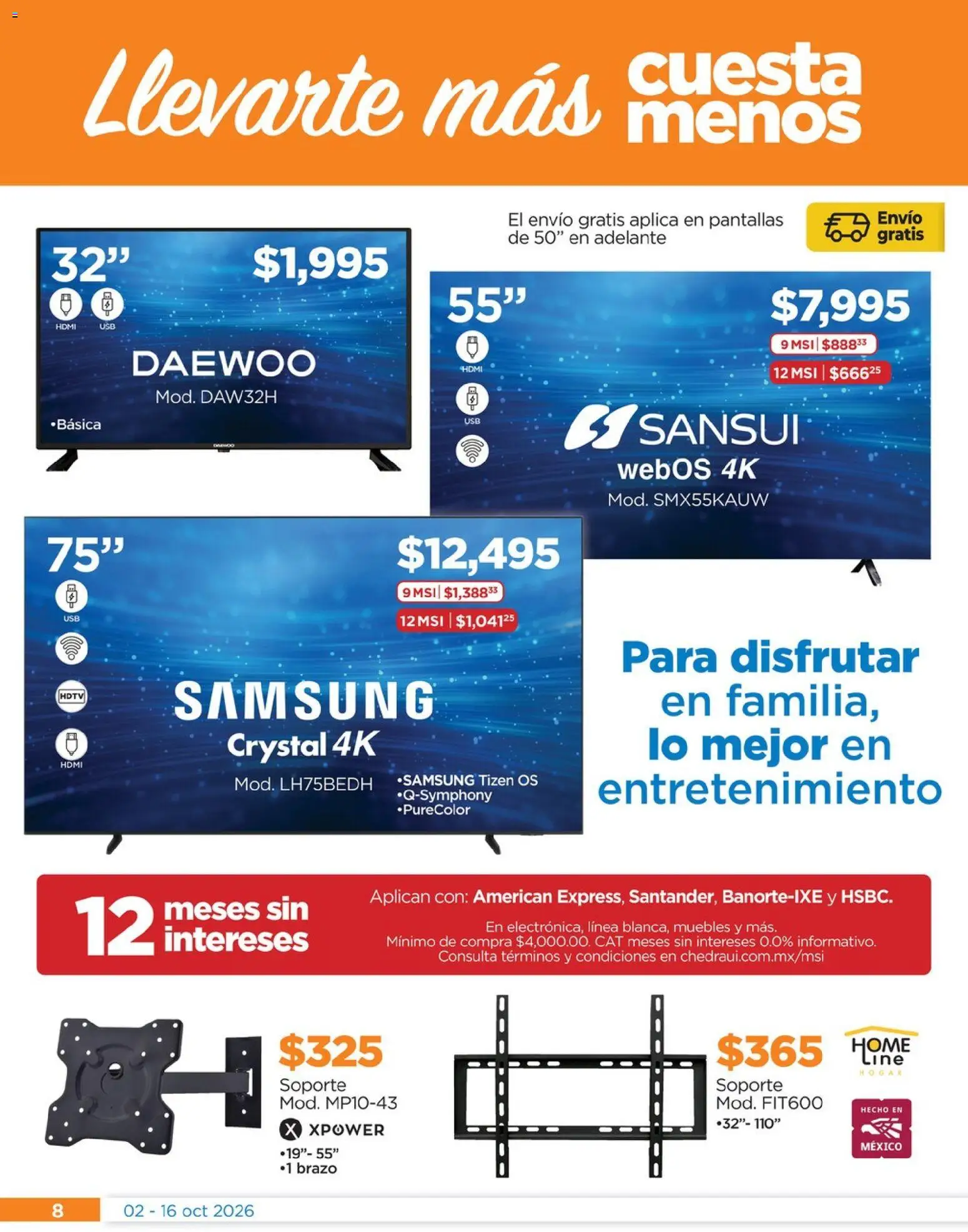 Vista previa las ofertas de la tienda Chedraui - Chedraui folleto Renueva tu hogar desde el 02/10/2026 