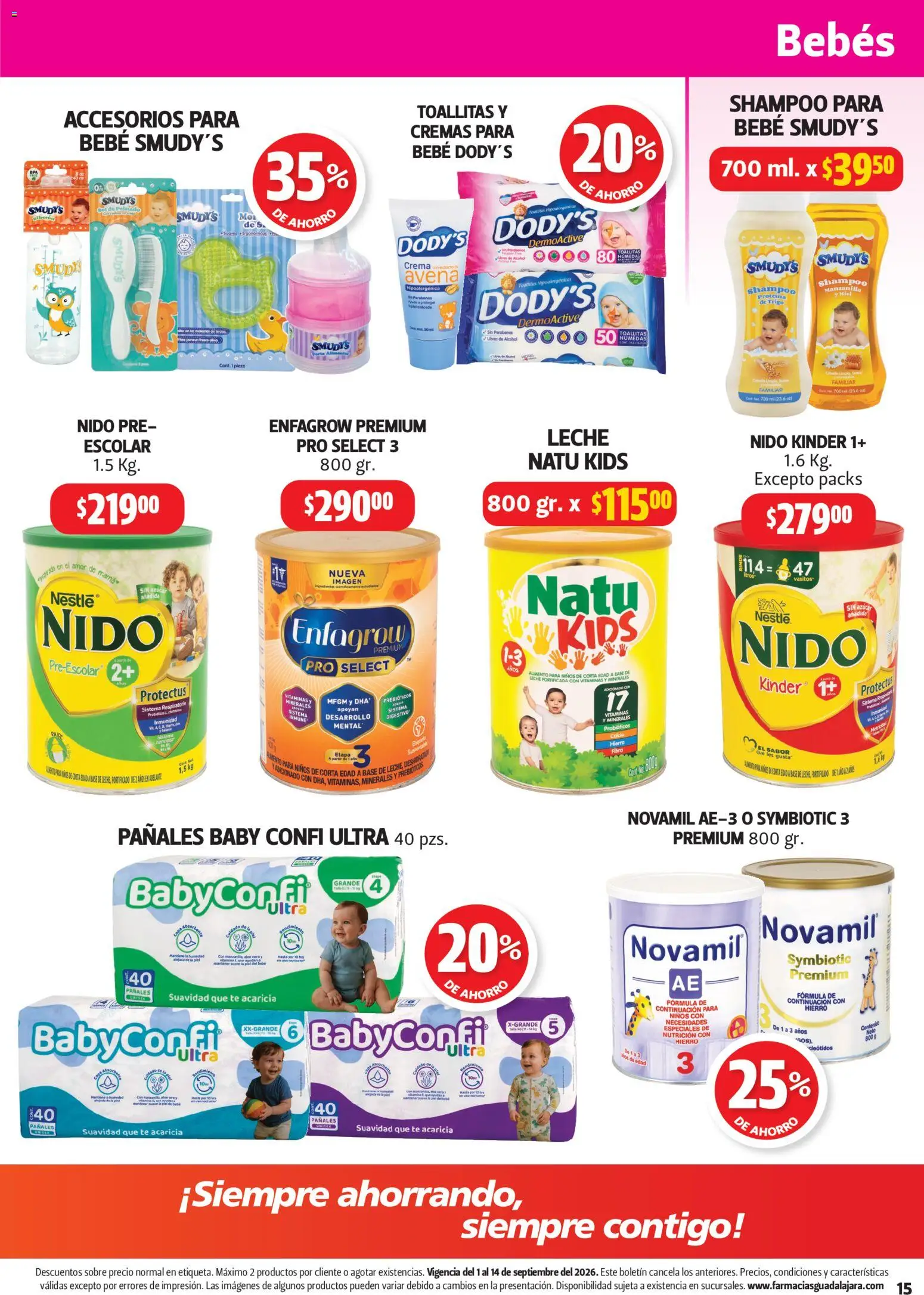 Vista previa las ofertas de la tienda Farmacia Guadalajara - Farmacia Guadalajara catálogo desde el 01/09/2026 