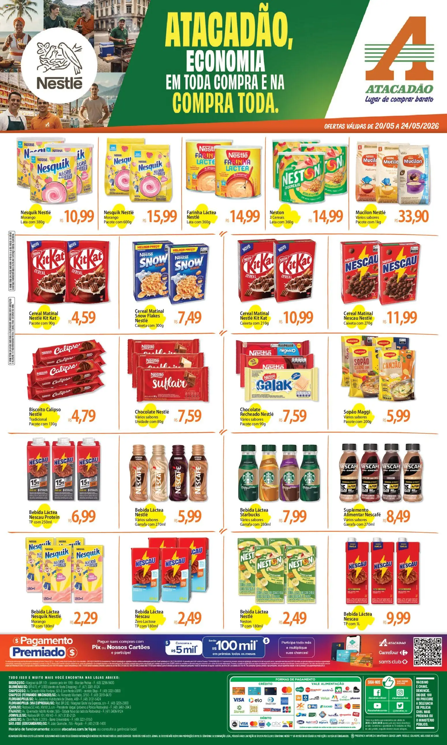 Pré-Visualização do folheto "Atacadão ofertas - SC" da loja Atacadão válido a partir de 20/05/2026