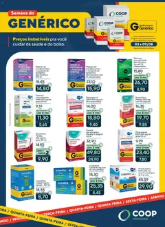 Pré-Visualização do folheto "Coop ofertas Genéricos" da loja Coop válido a partir de 03/08/2026