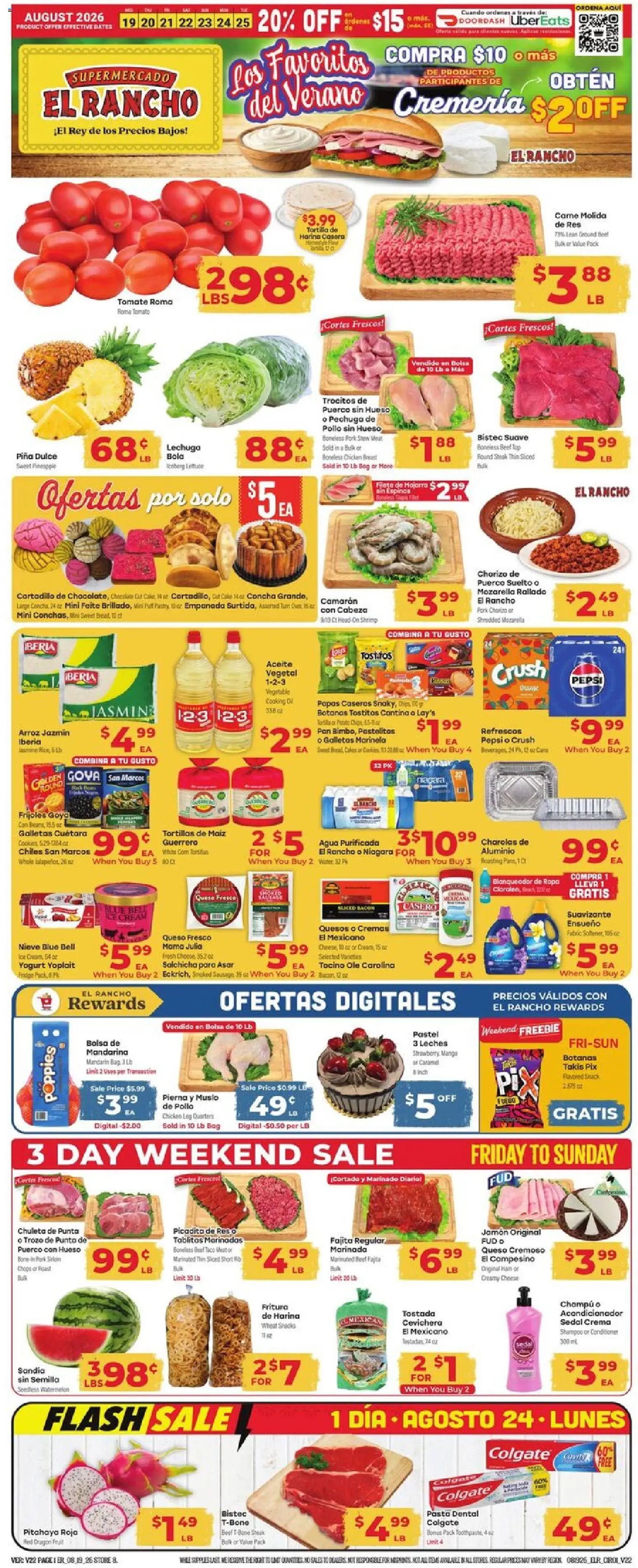 El Rancho Weekly Ad from 08/19/2026 >> Flyer