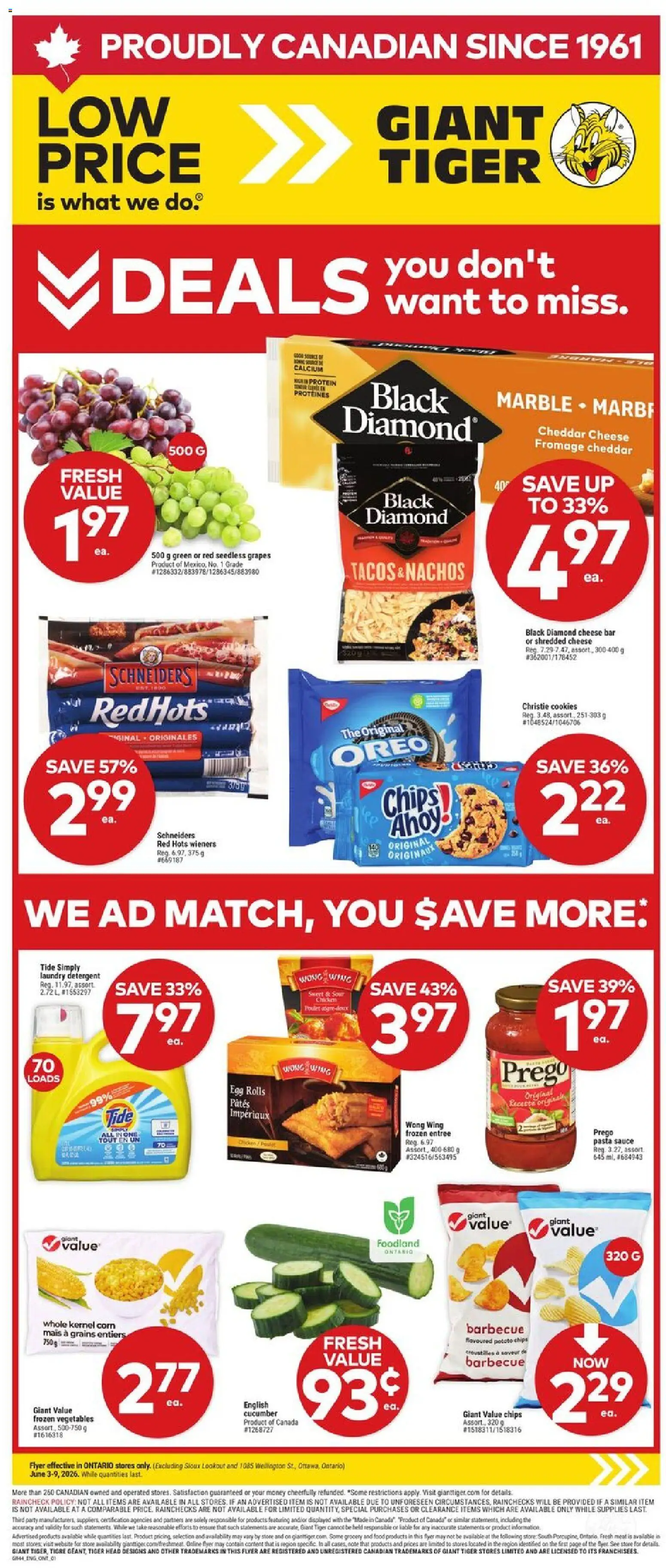Preview of leaflet Giant Tiger weekly flyer from shop Giant Tiger is valid from Jun 03, 2026