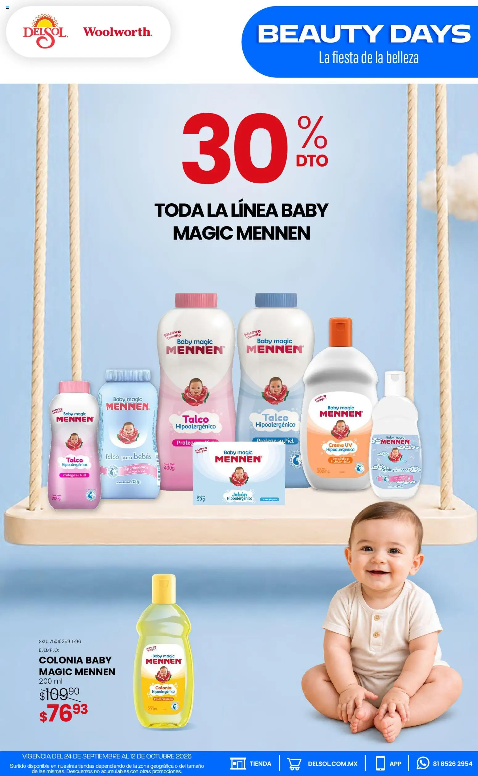 Vista previa las ofertas de la tienda Del Sol y Woolworth - Del Sol y Woolworth catálogo Pasillo Colgate Septiembre desde el 24/09/2026 - Protector solar, Crema, Aceite