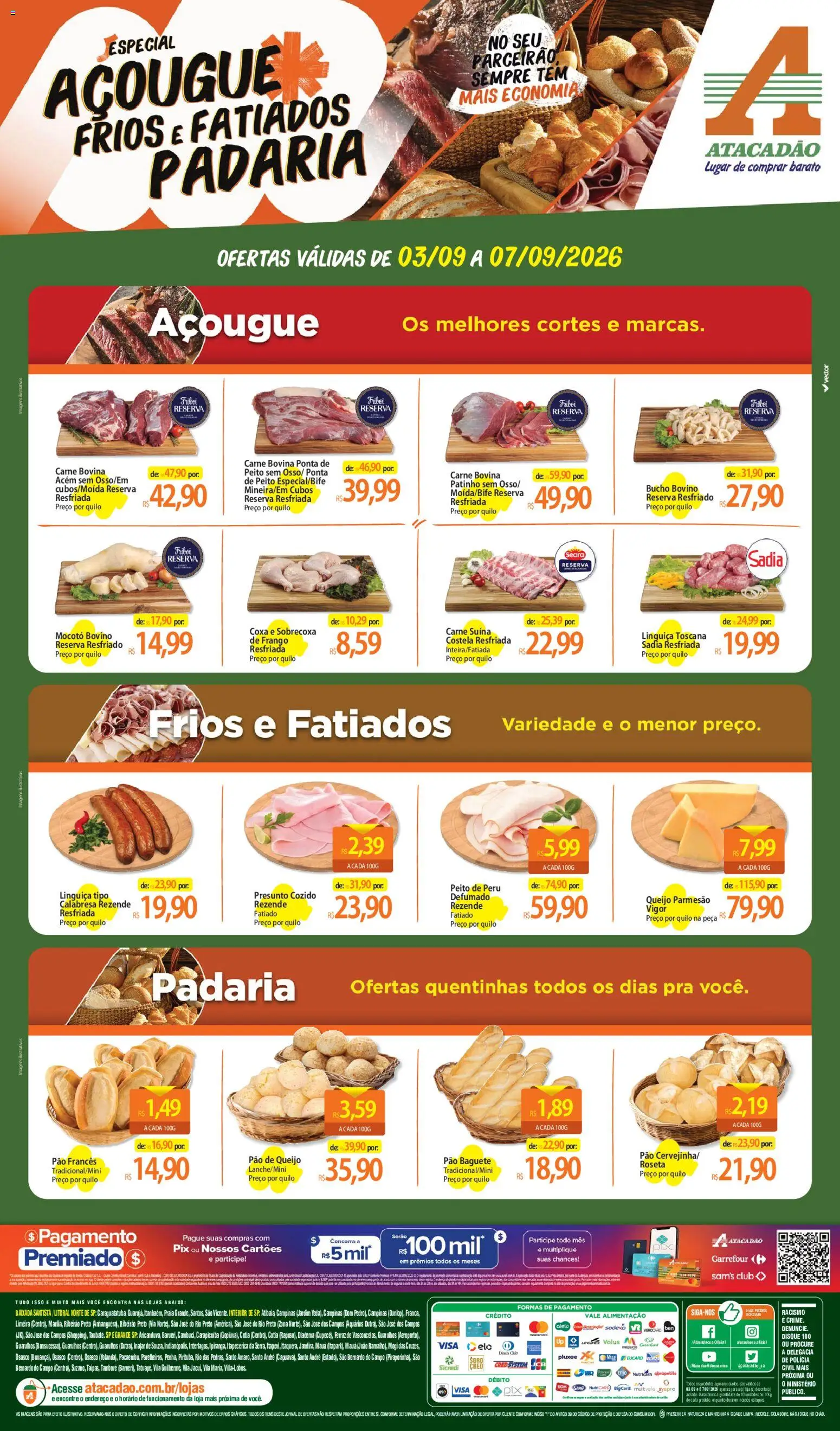 Pré-Visualização do folheto "Atacadão ofertas - SP" da loja Atacadão válido a partir de 03/09/2026