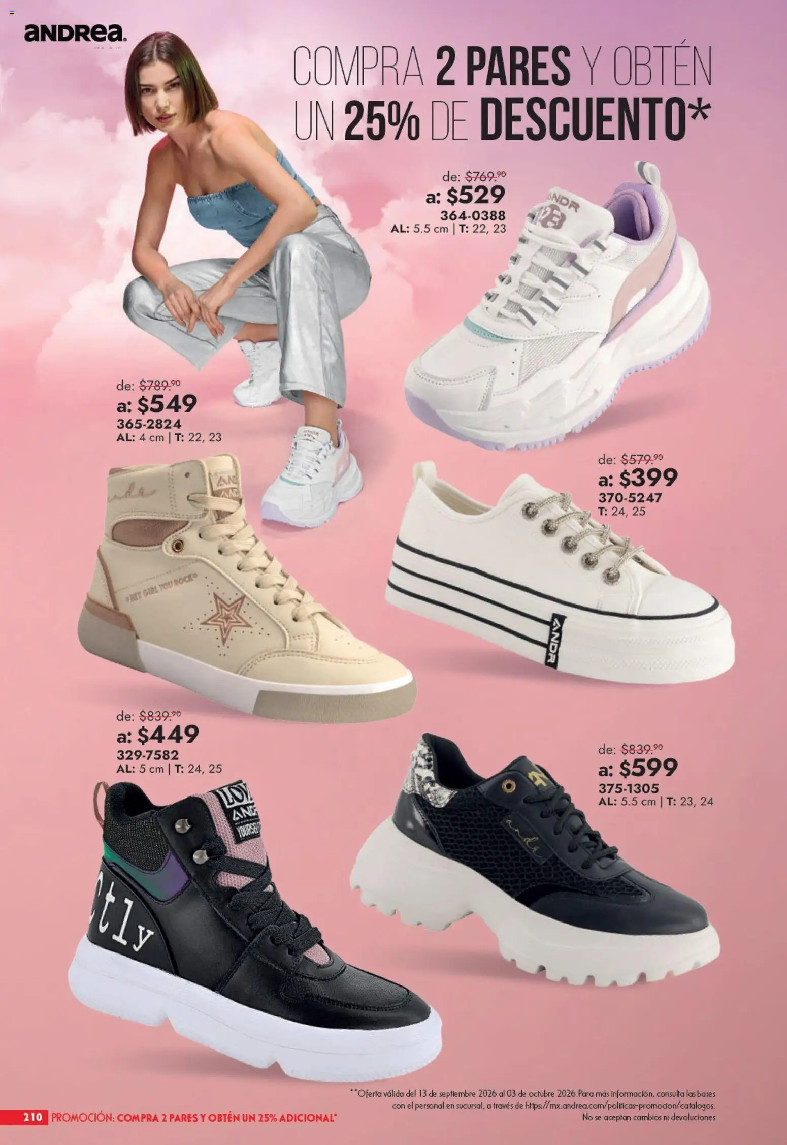 Vista previa las ofertas de la tienda Andrea - Andrea catálogo Outlet desde el 13/09/2026 