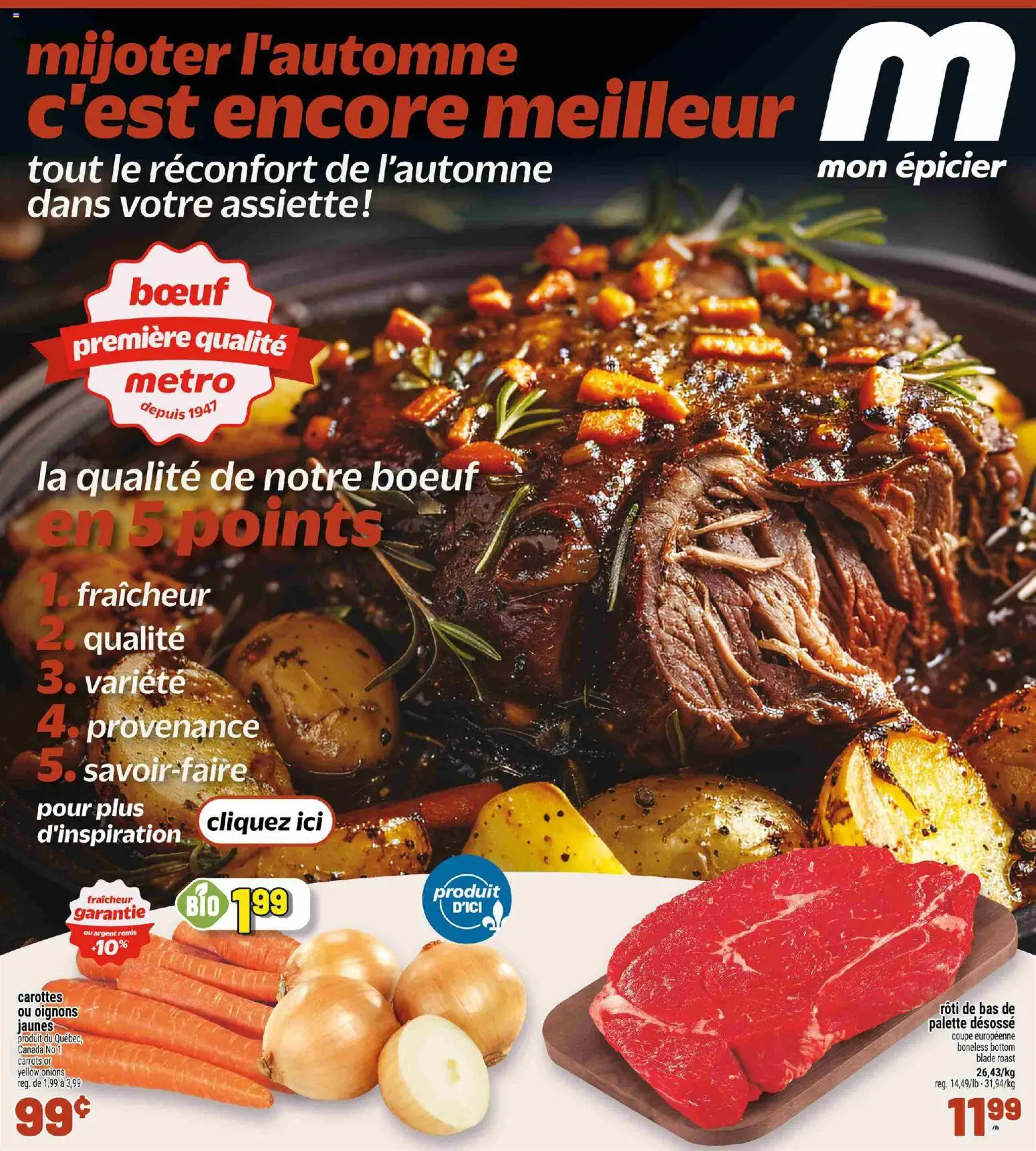 Preview of leaflet Metro circulaire - Cahier Mijotés from shop Metro is valid from Oct 29, 2026
