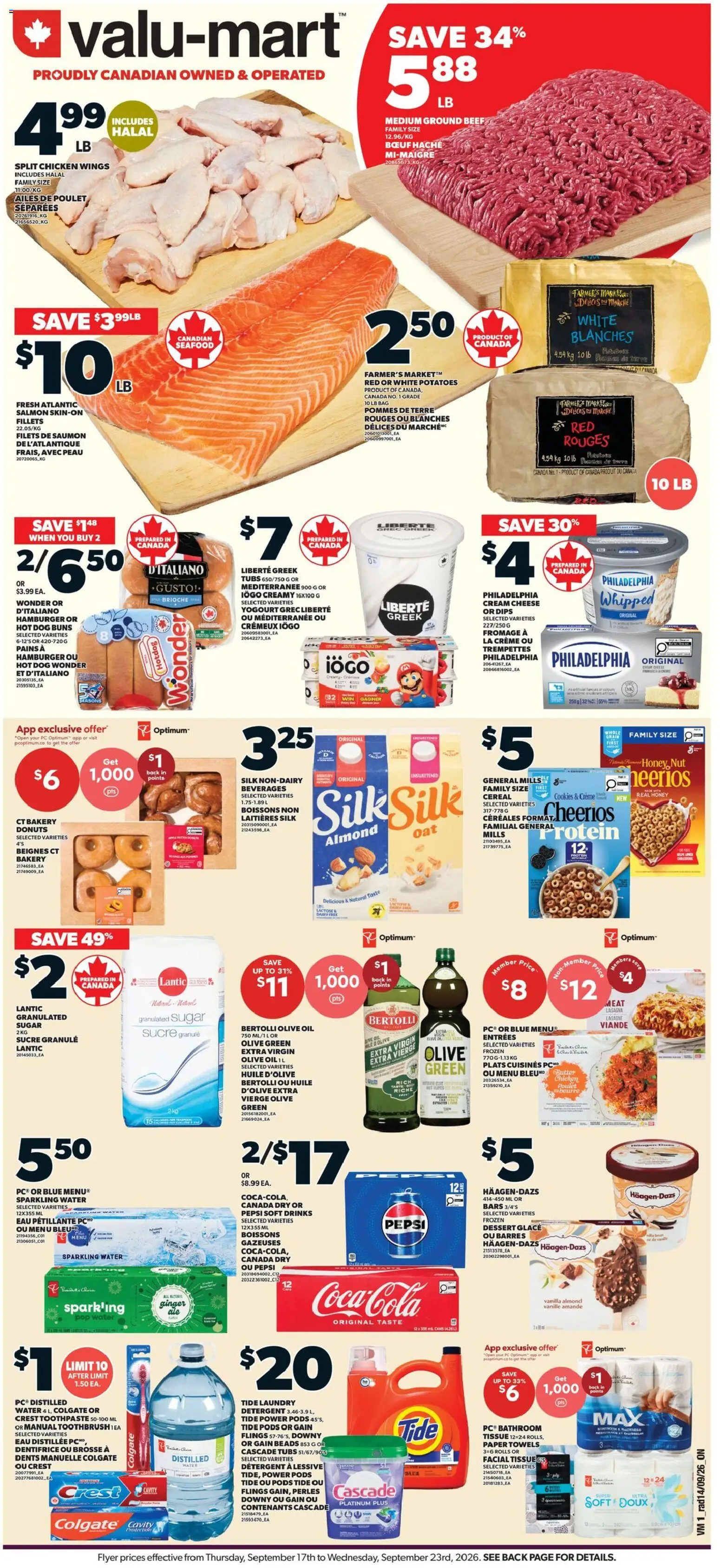 Preview of leaflet Valu Mart weekly flyer from shop Valu Mart is valid from Sep 17, 2026