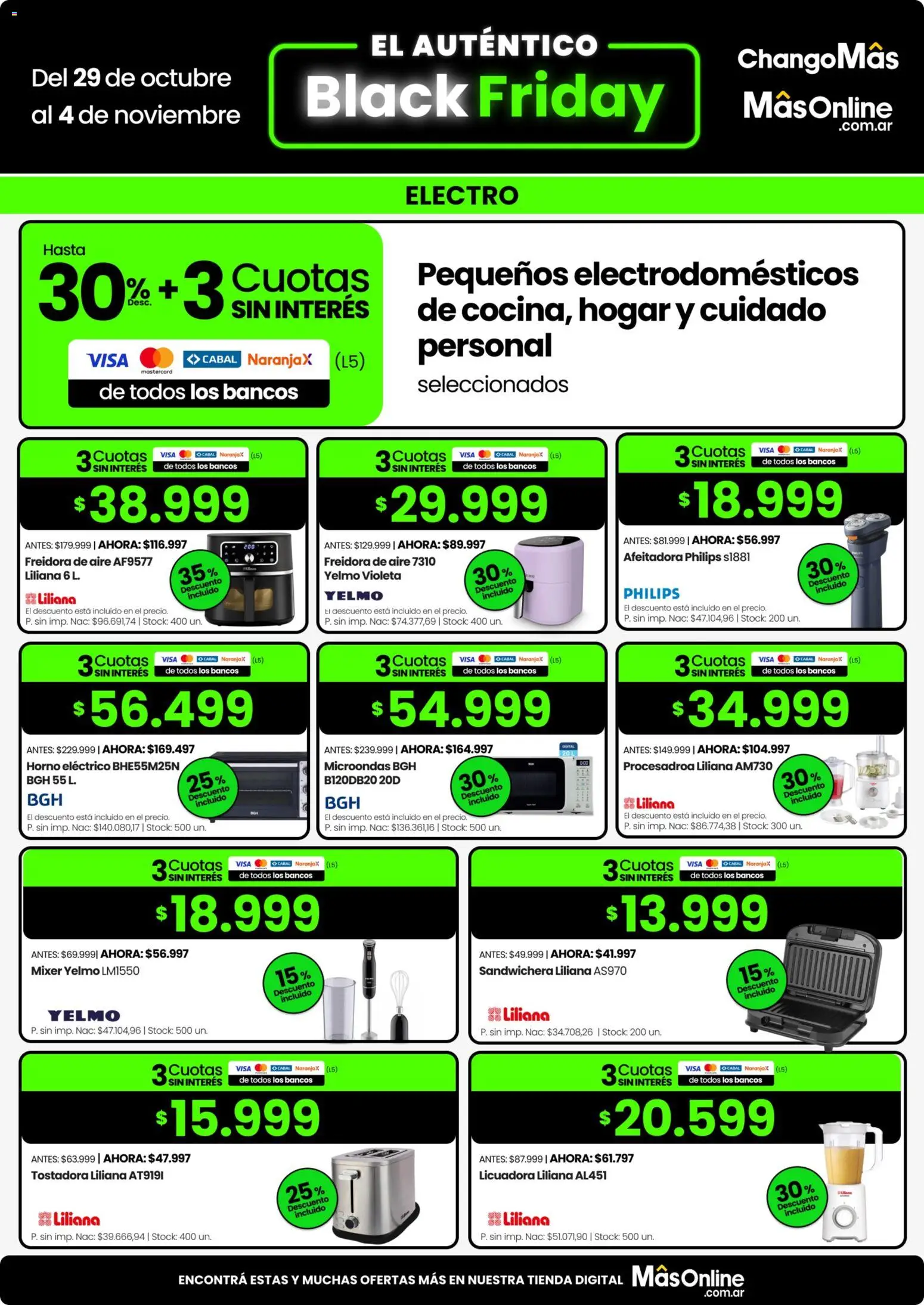 Vista previa del folleto de la tienda Changomas válido desde el 29/10/2026 