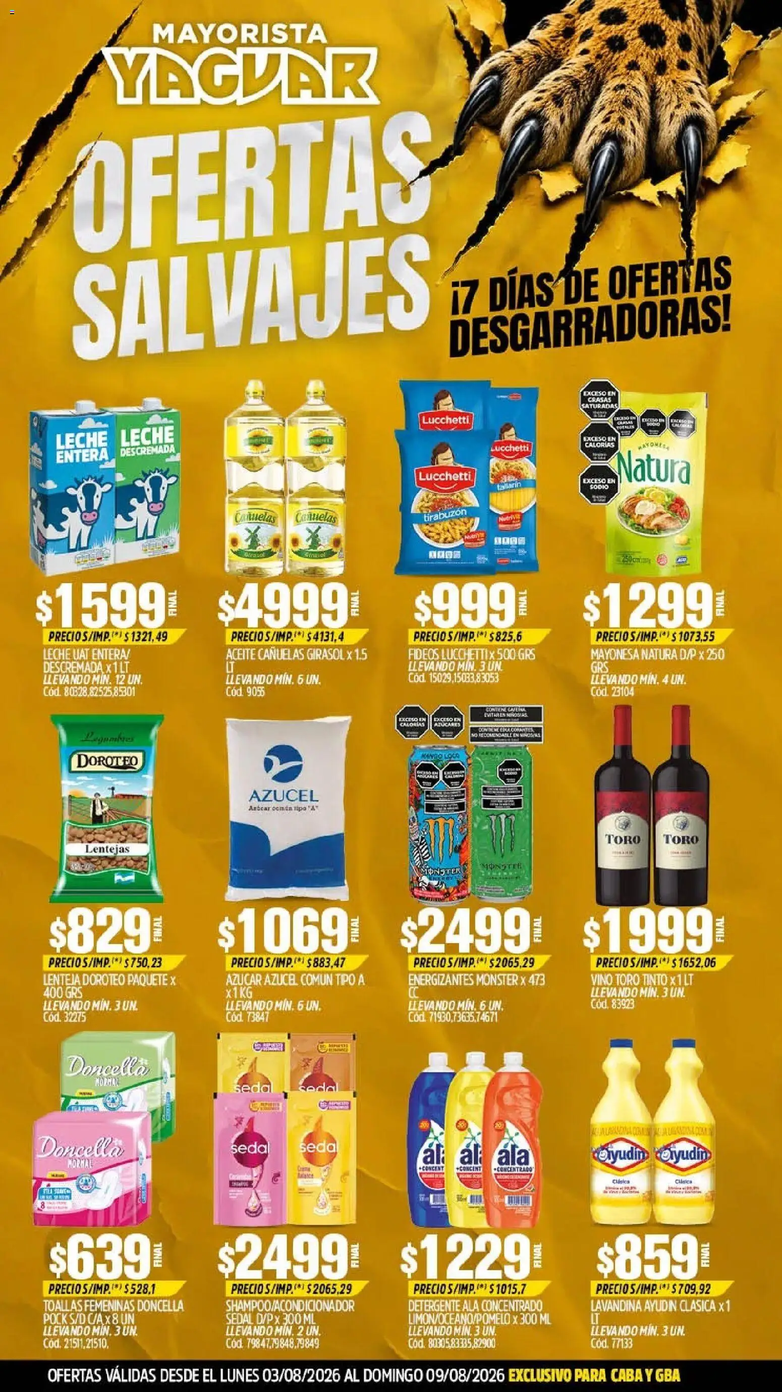Vista previa del folleto de la tienda Yaguar válido desde el 03/08/2026 