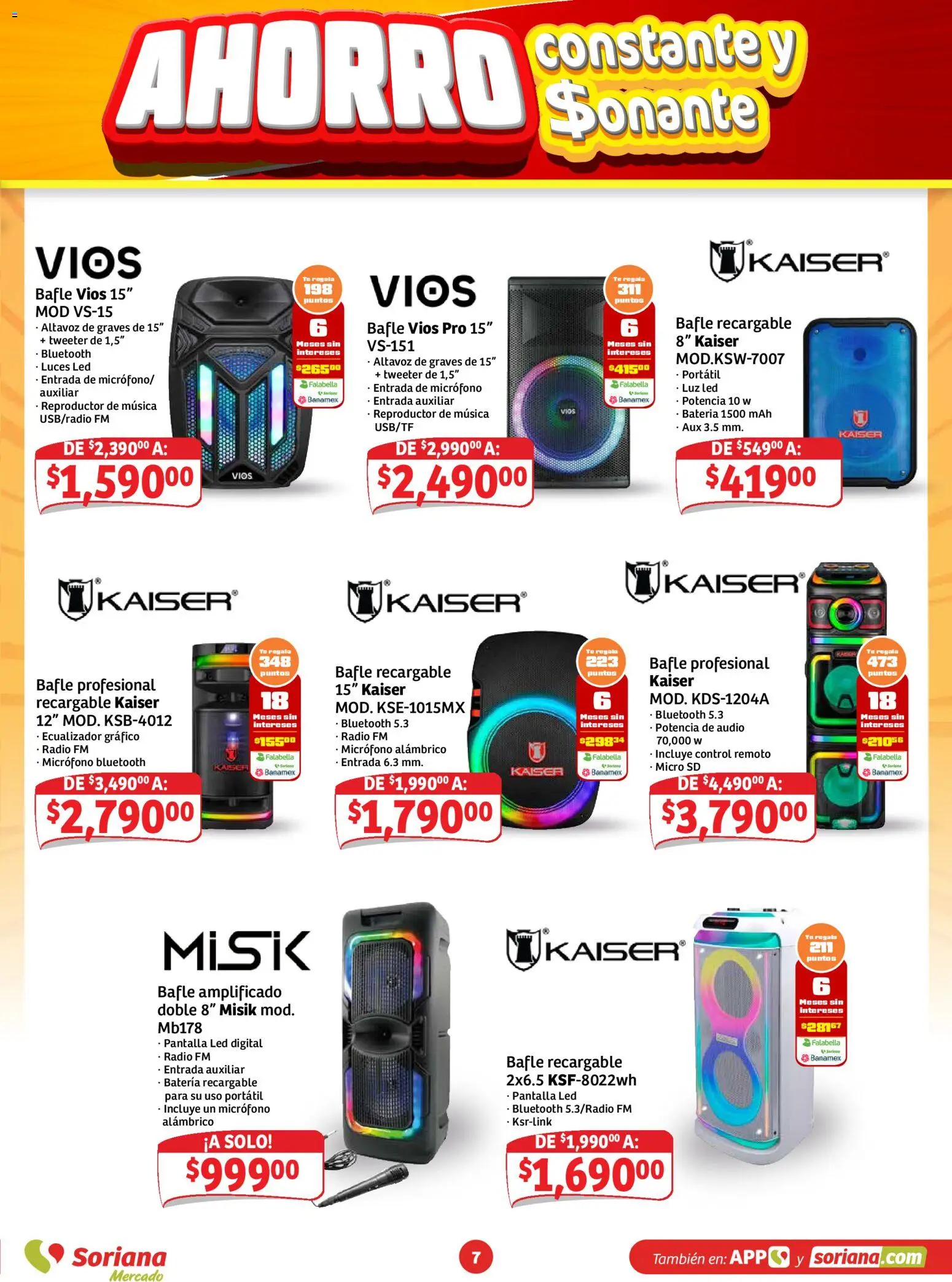 Vista previa las ofertas de la tienda Soriana - Soriana folleto Ahorro constante y sonante desde el 23/10/2026 