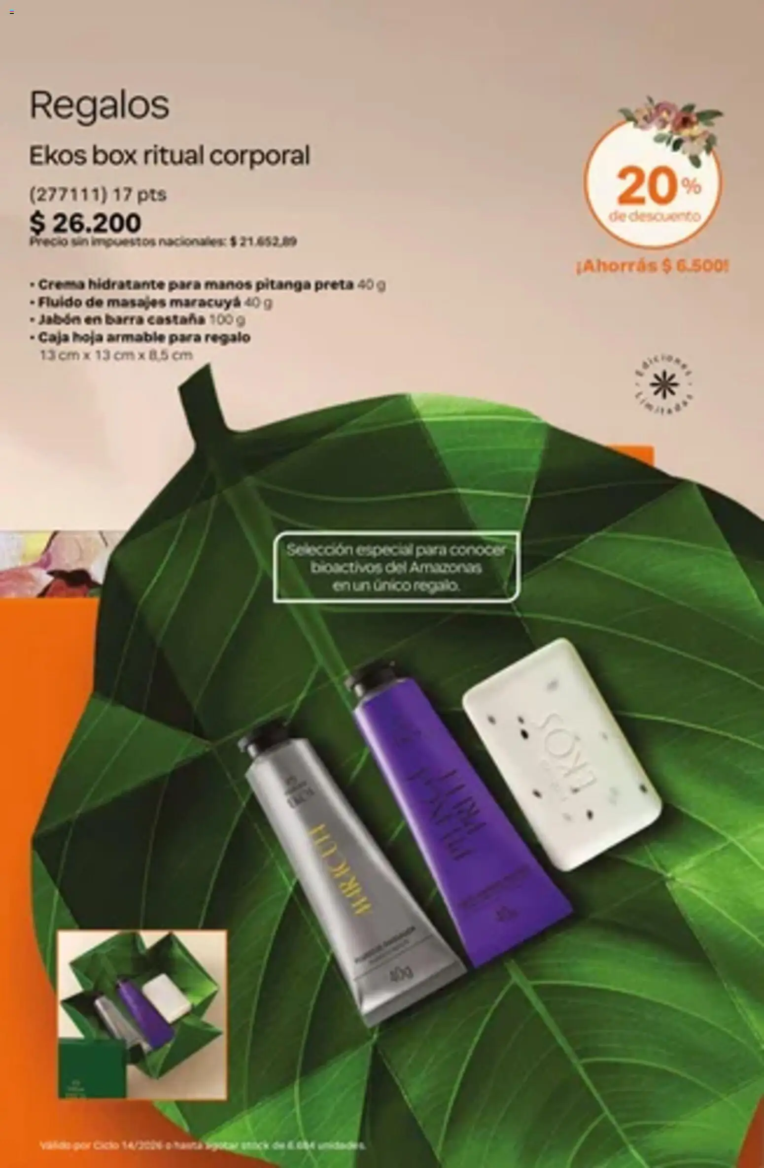 Vista previa del folleto de la tienda Natura válido desde el 01/10/2026 - Caja, Crema, Jabón