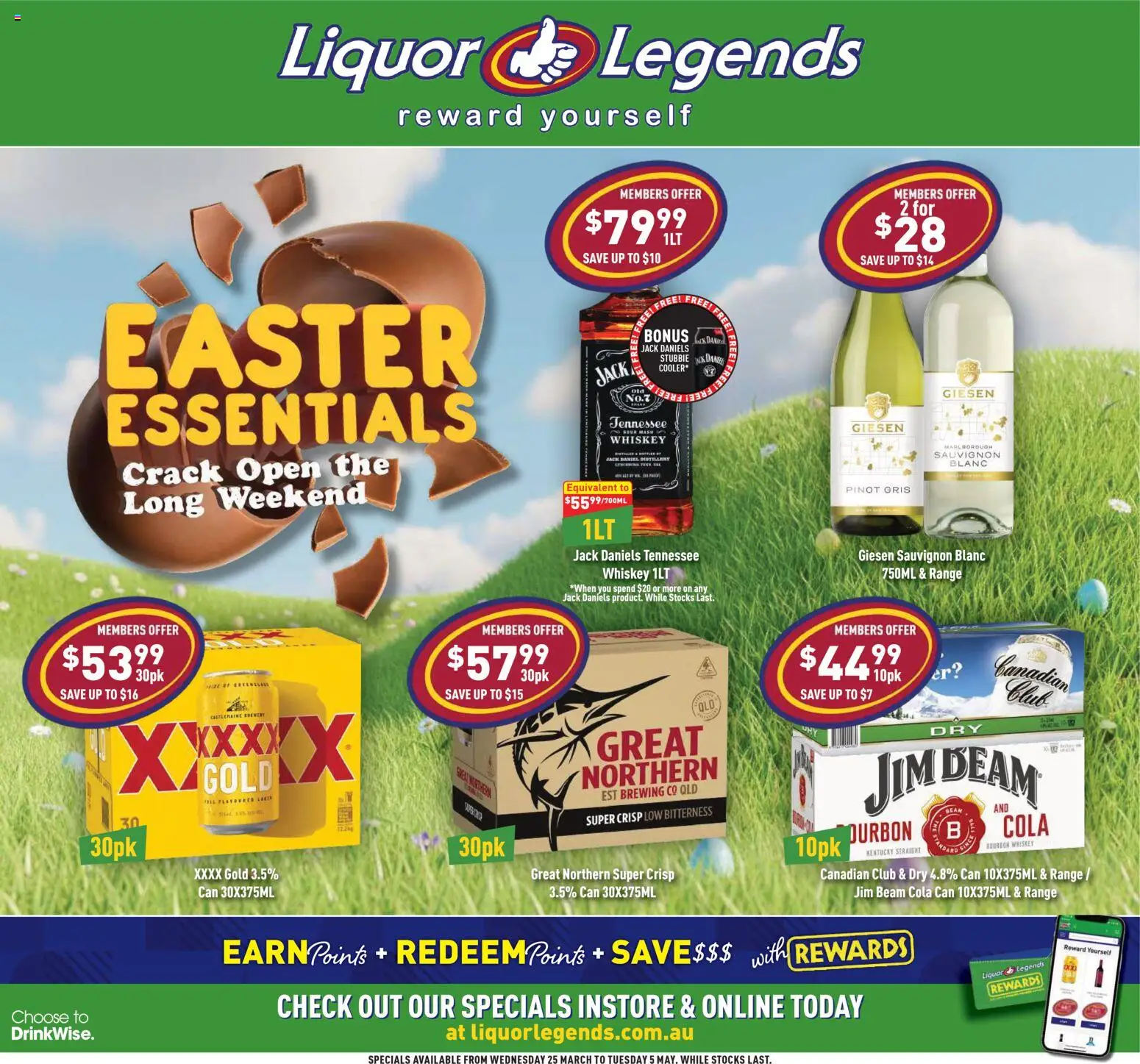 Preview of catalogue Liquor Legends catalogue from shop Liquor Legends valid 25/03/2026 - Jim Beam, Bourbon, Whiskey