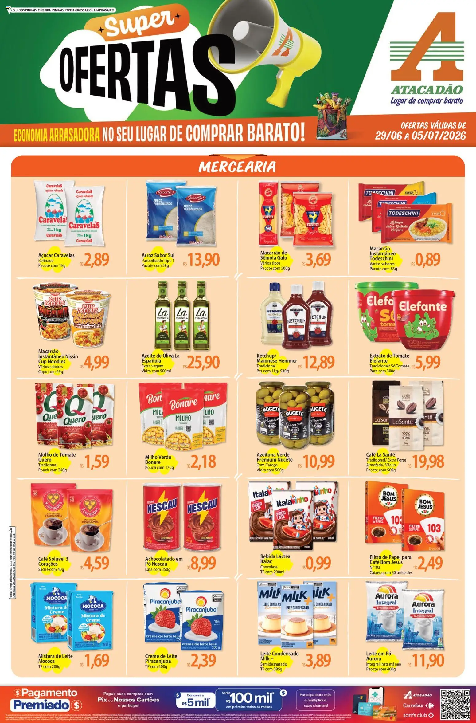 Pré-Visualização do folheto "Atacadão ofertas - PR" da loja Atacadão válido a partir de 29/06/2026