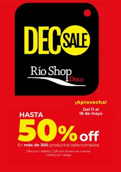 Vista previa del folleto de la tienda Río Shop Deco válido desde el 11/05/2026 