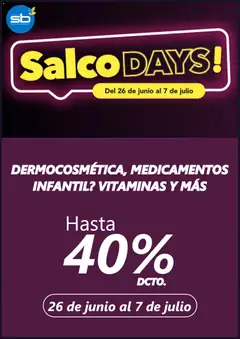 Folleto de la tienda Salcobrand válido desde el 25.06.2026 
