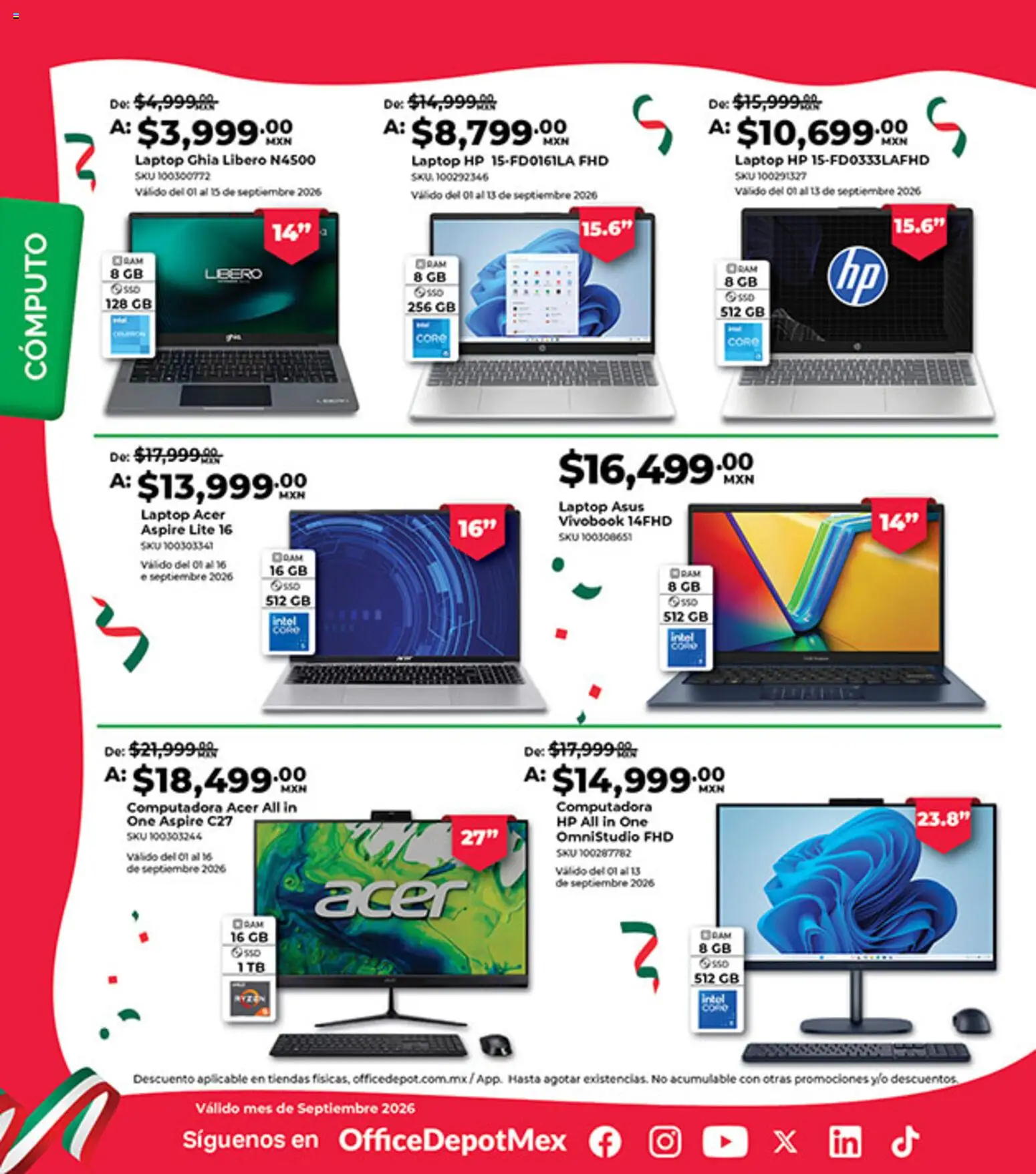 Vista previa las ofertas de la tienda Office Depot - Office Depot catálogo desde el 01/09/2026 