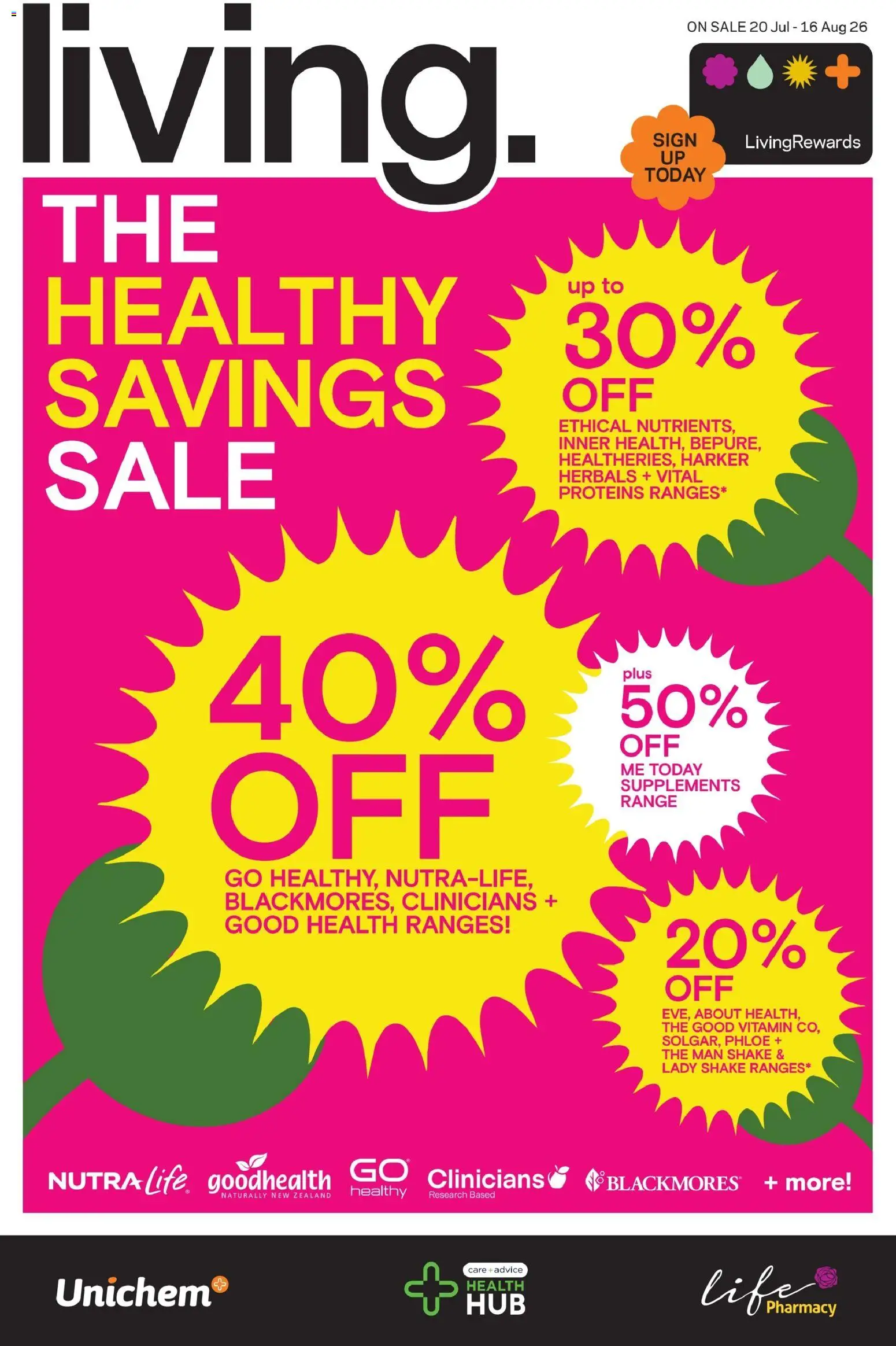 Preview of catalogue Life Pharmacy catalogue from shop Life Pharmacy valid 20 Jul 2026