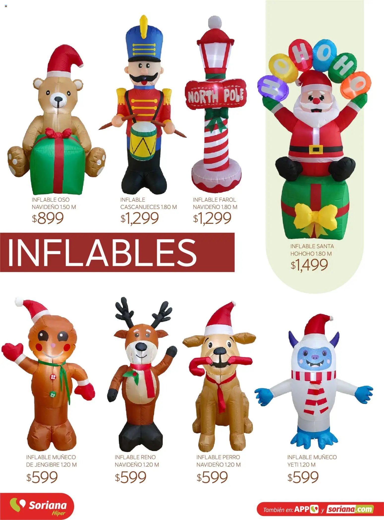 Vista previa las ofertas de la tienda Soriana - Soriana Híper - Decoracion Navideña desde el 30/09/2026 - Jengibre, Farol