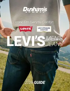 Ad Preview of Dunham's Sports Dunham's Sports Levi's Men's Jeans Guide from 07/30/2026
