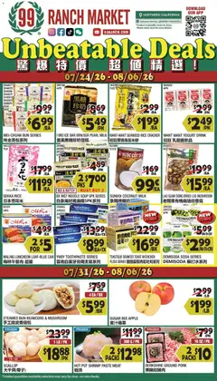 Ad Preview of 99 Ranch Market 99 Ranch Market Weekly Ad from 07/31/2026