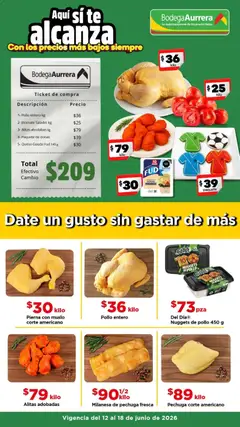 Vista previa las ofertas de la tienda Bodega Aurrerá - Bodega Aurrerá folleto Date un gusto sin gastar de más desde el 12/06/2026 