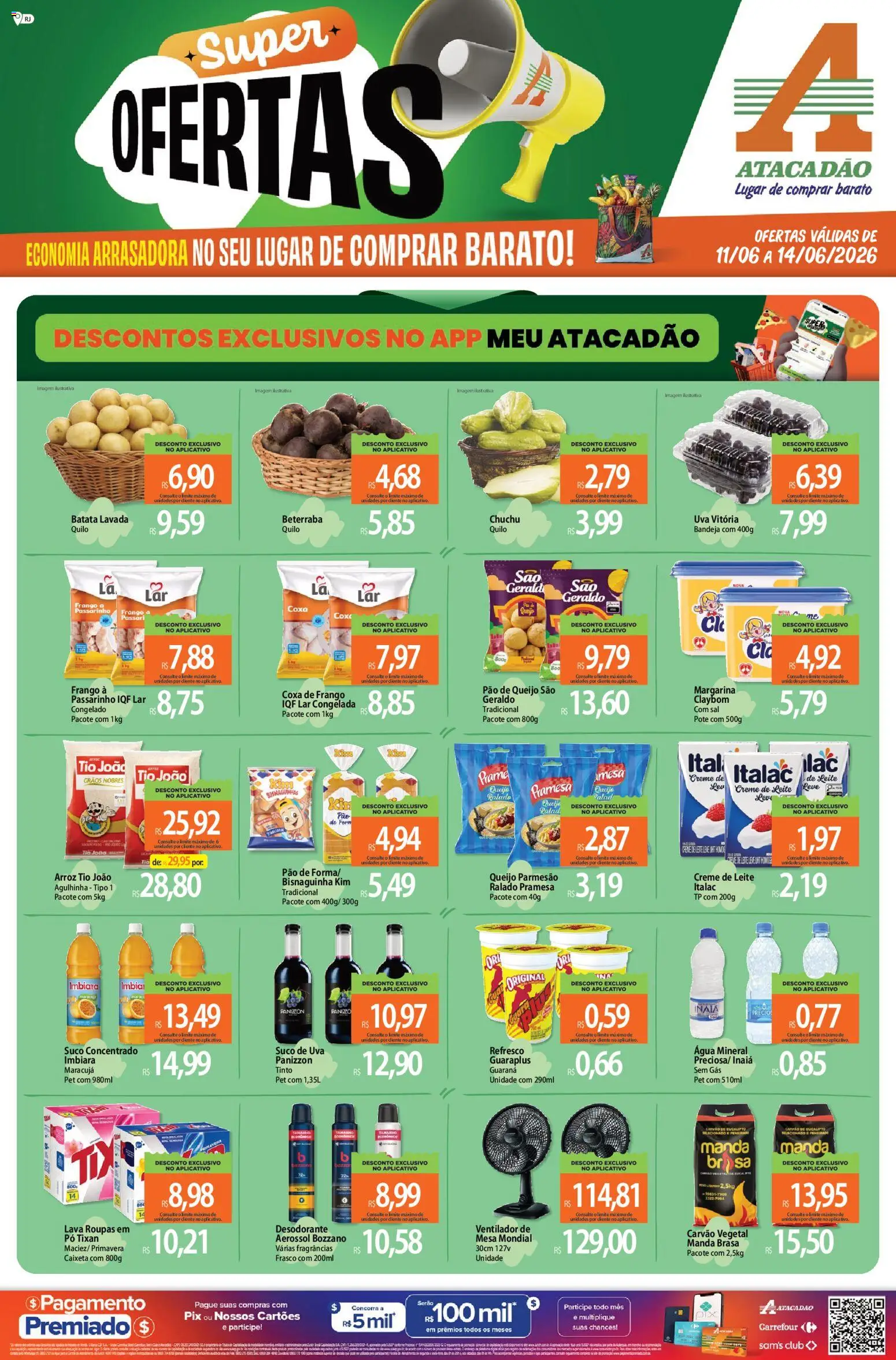 Pré-Visualização do folheto "Atacadão ofertas - RJ" da loja Atacadão válido a partir de 11/06/2026