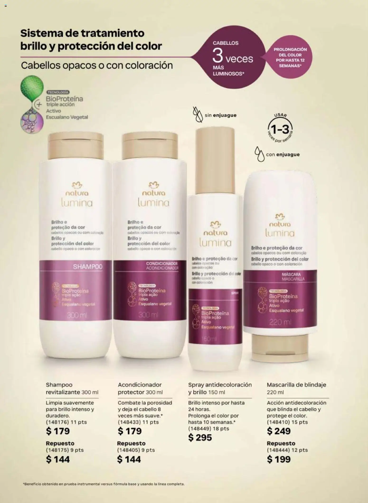 Vista previa las ofertas de la tienda Natura - Natura campaña 6 2026 desde el 02/04/2026 - Shampoo, Acondicionador, Mascarilla, Brillo, Máscara