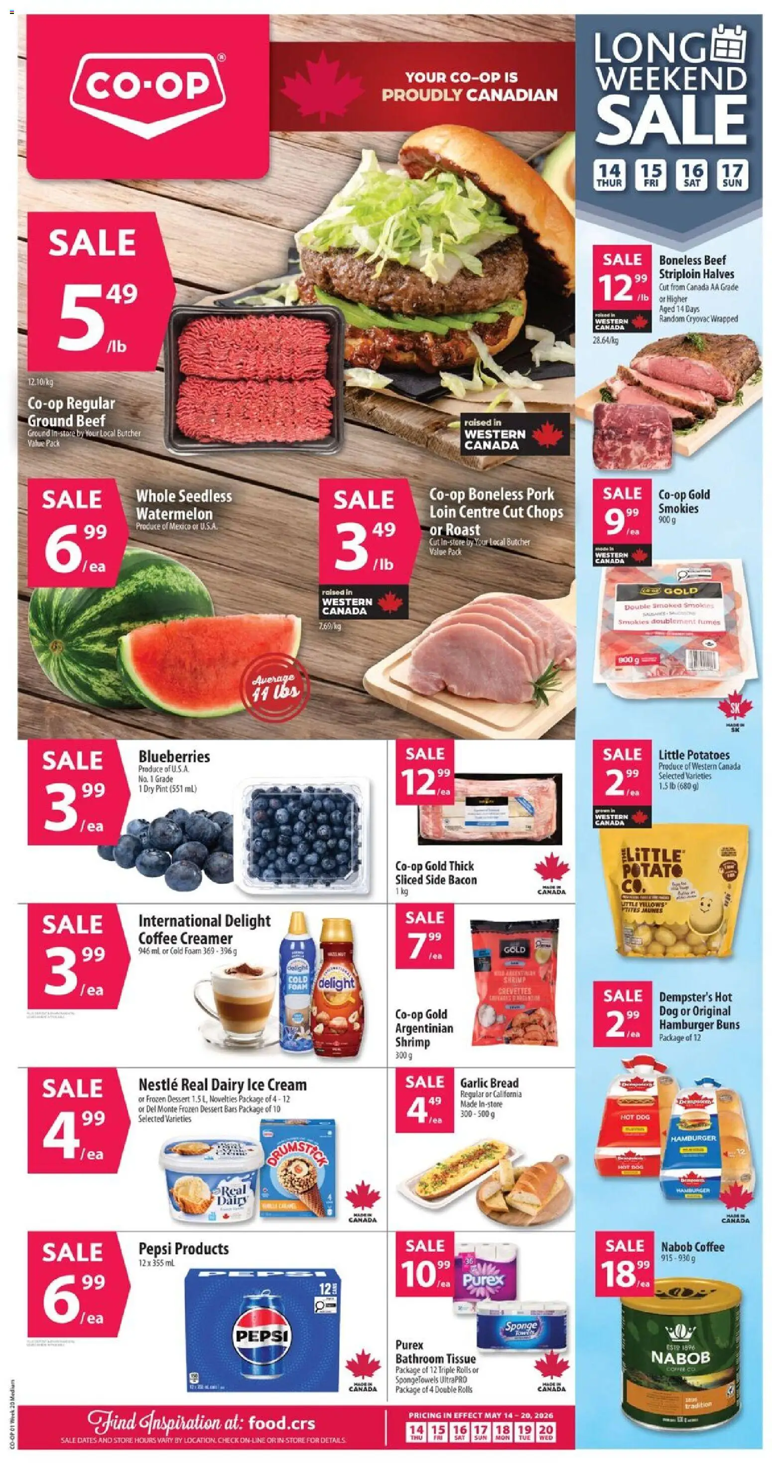 Preview of leaflet Co-op Food weekly flyer / circulaire from shop Co-op Food is valid from May 14, 2026