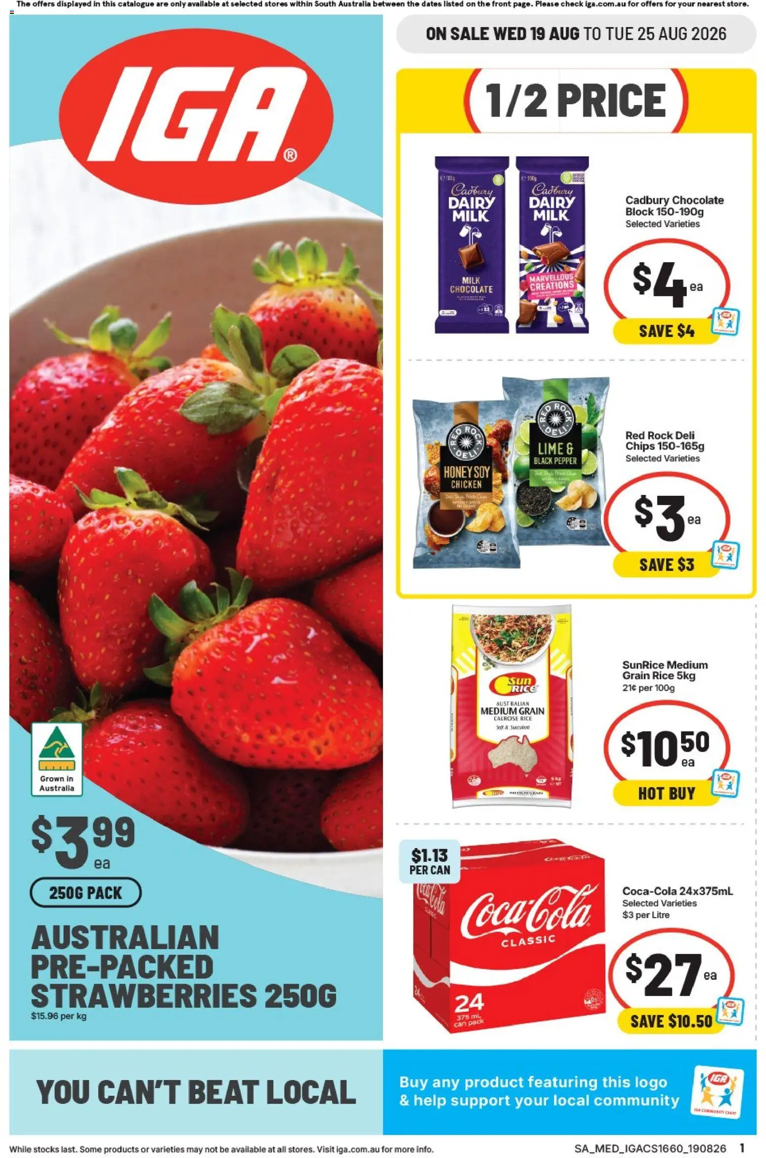 Preview of catalogue IGA catalogue SA from shop IGA valid 19/08/2026
