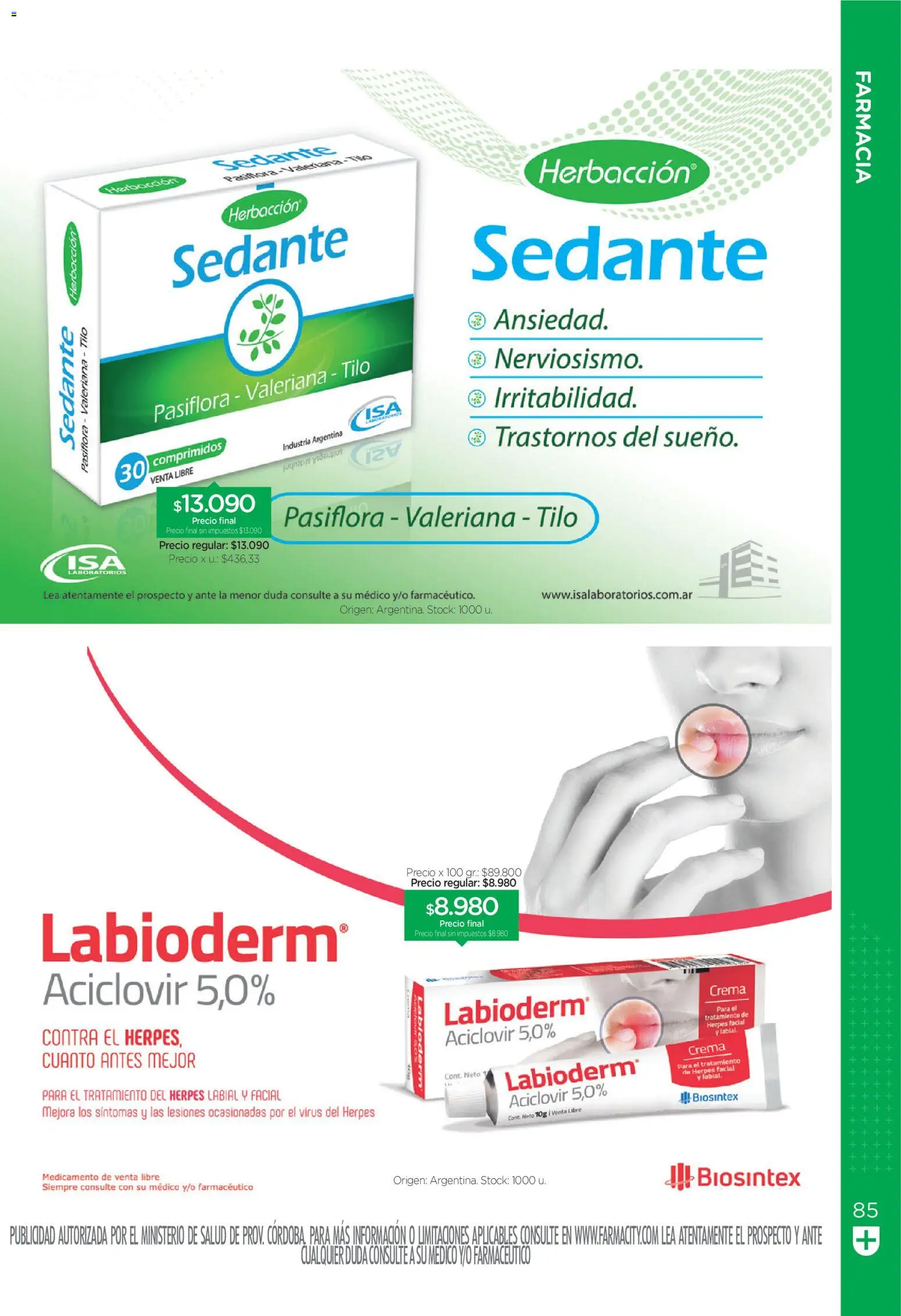 Vista previa del folleto de la tienda Farmacity válido desde el 01/09/2026 