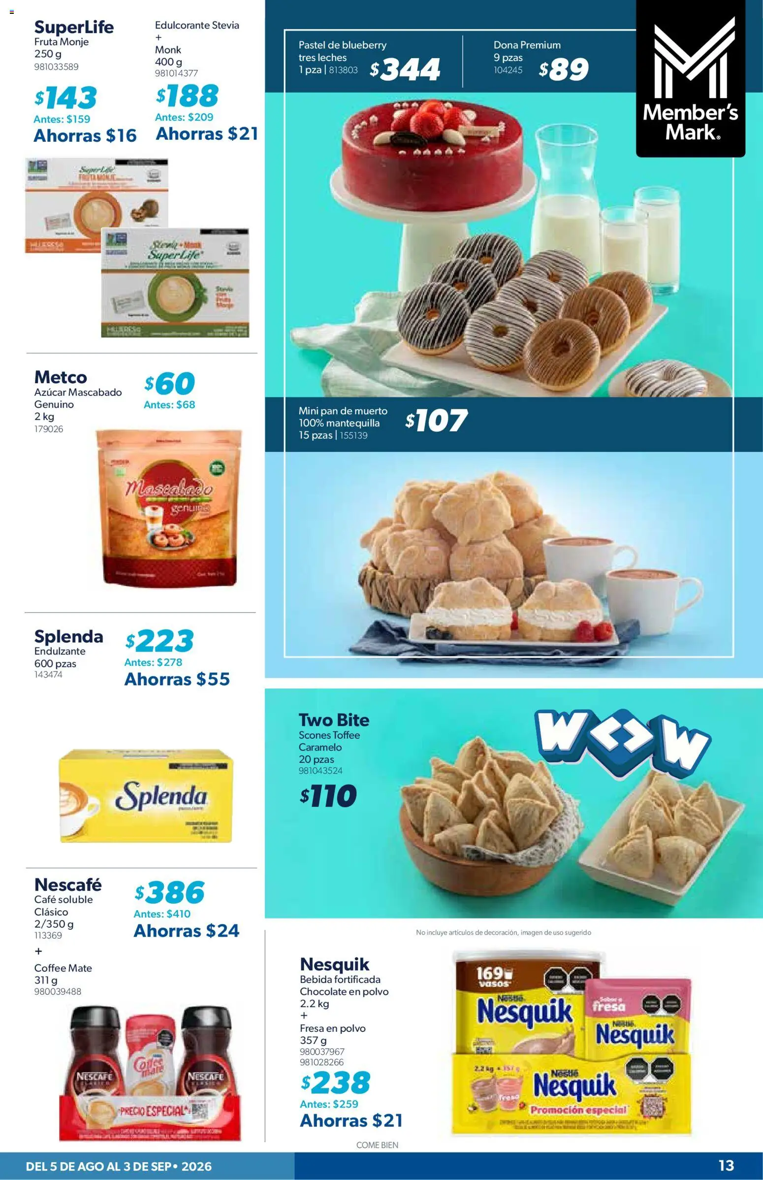 Vista previa las ofertas de la tienda Sam's Club - Sam's Club catálogo desde el 05/08/2026 