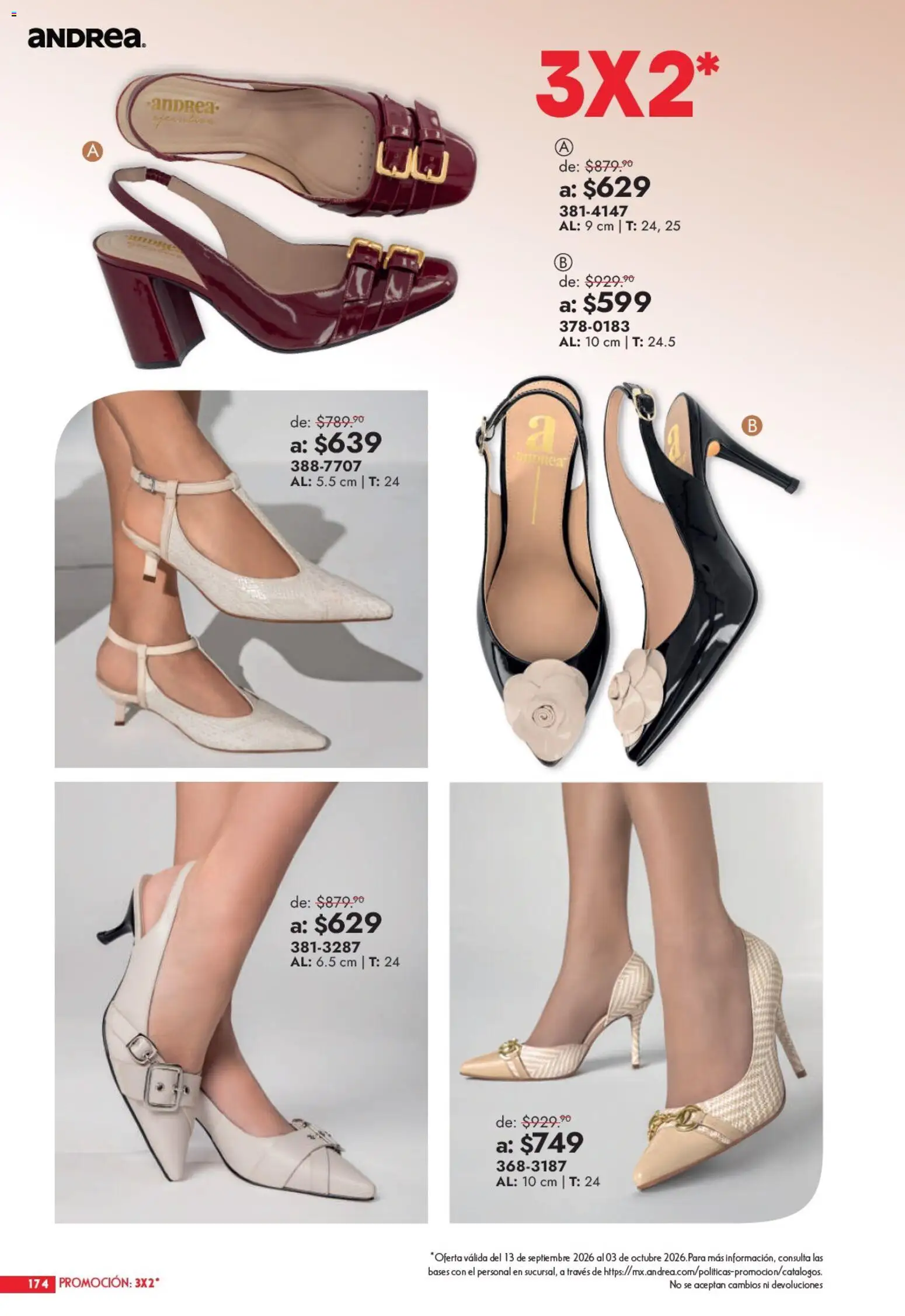 Vista previa las ofertas de la tienda Andrea - Andrea catálogo Outlet desde el 13/09/2026 