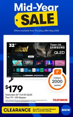 Preview of catalogue Big W Catalogue - Mid Year Sale from shop Big W valid 28/05/2026