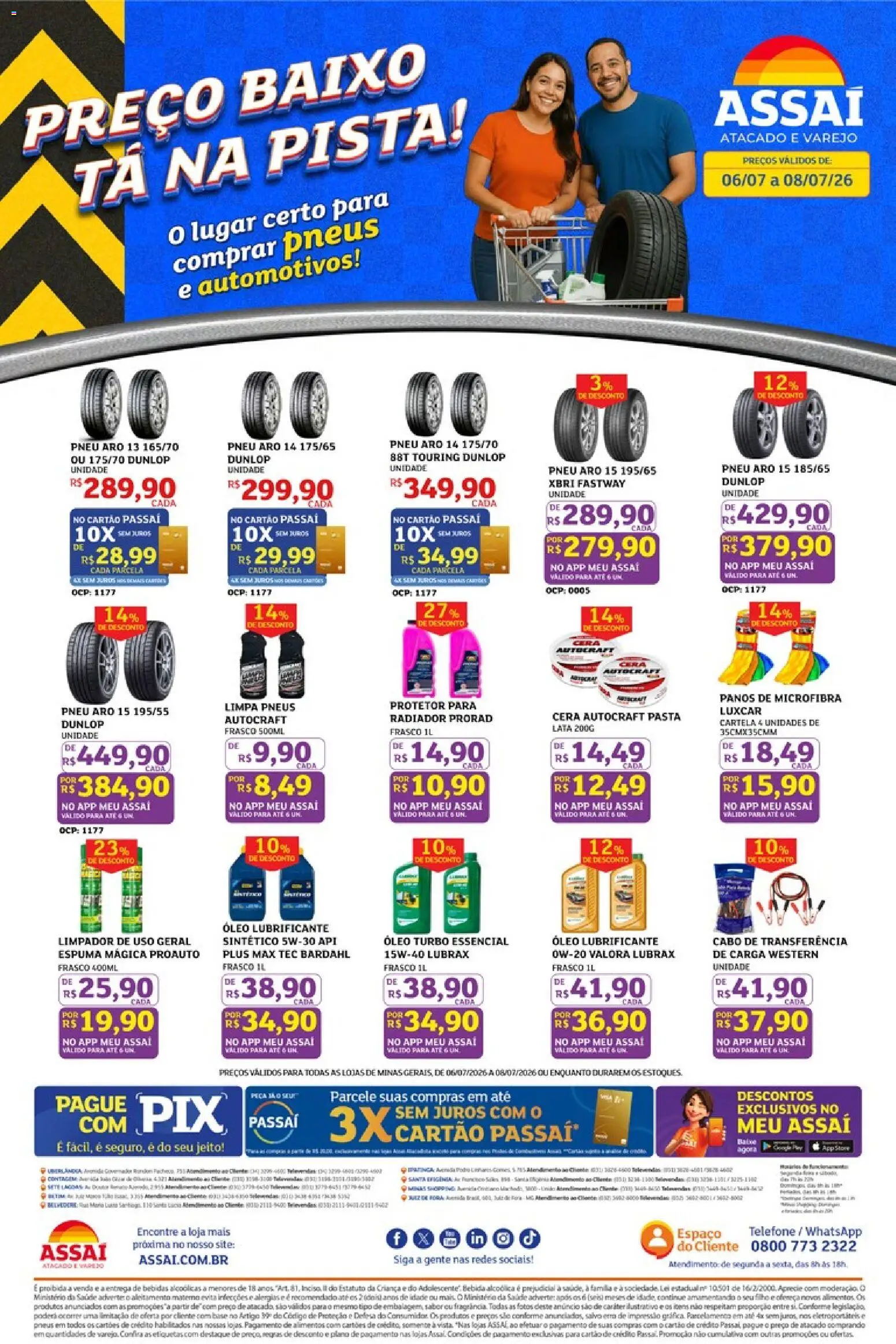 Pré-Visualização do folheto "Assaí Atacadista ofertas - MG" da loja Assaí Atacadista válido a partir de 06/07/2026