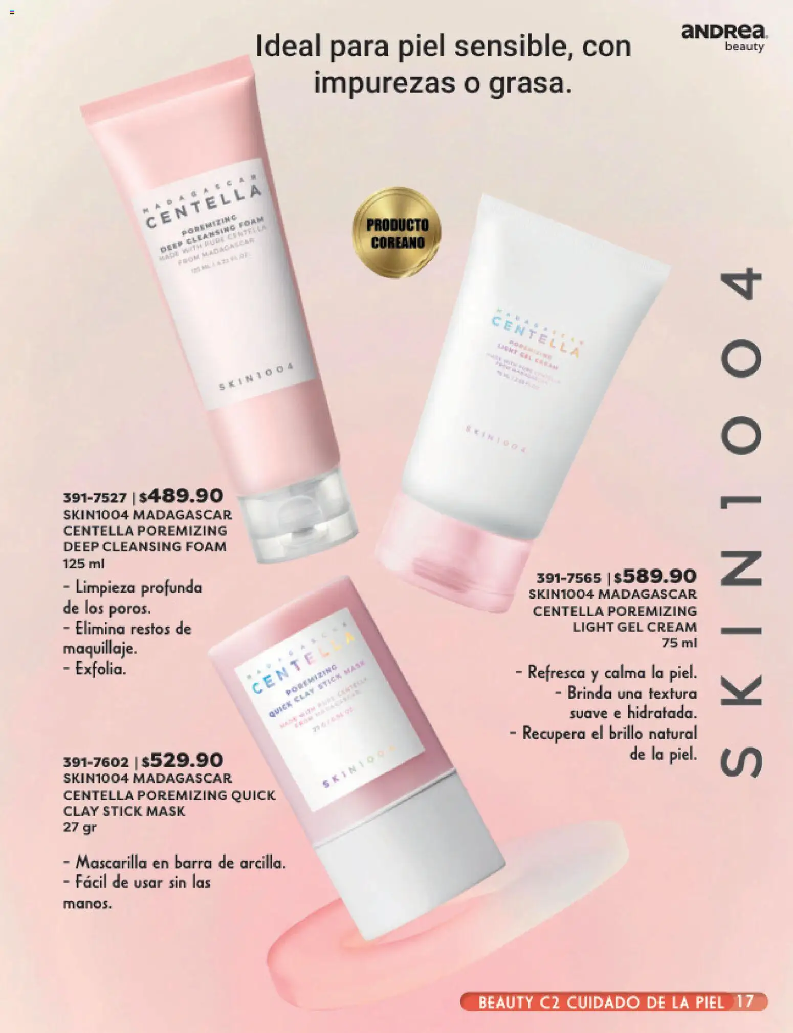 Vista previa las ofertas de la tienda Andrea - Andrea catálogo Beauty desde el 24/05/2026 - Barra, Mascarilla, Brillo