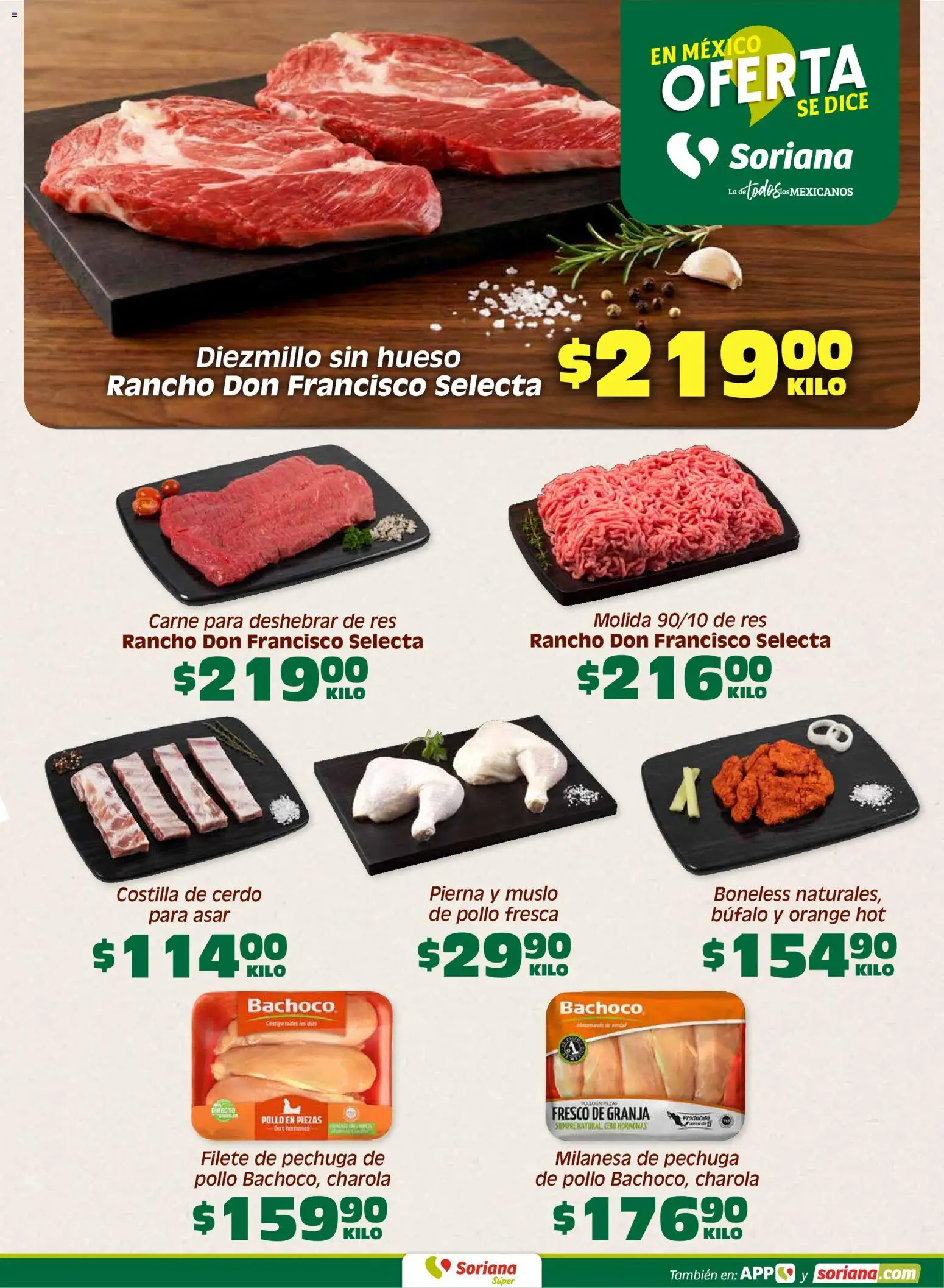 Vista previa las ofertas de la tienda Soriana - Soriana Fin de Semana Súper: BCS, Son y Sin desde el 07/08/2026 