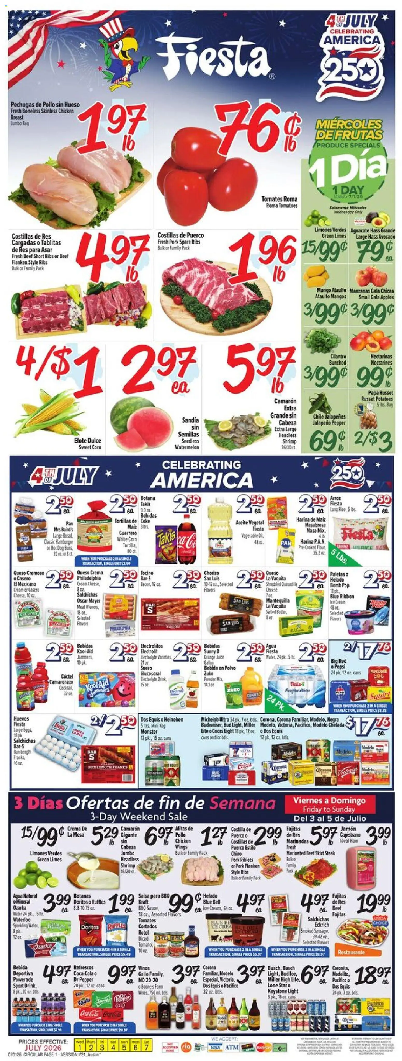 Ad Preview of Fiesta Mart Fiesta Mart Weekly Ad from 07/01/2026